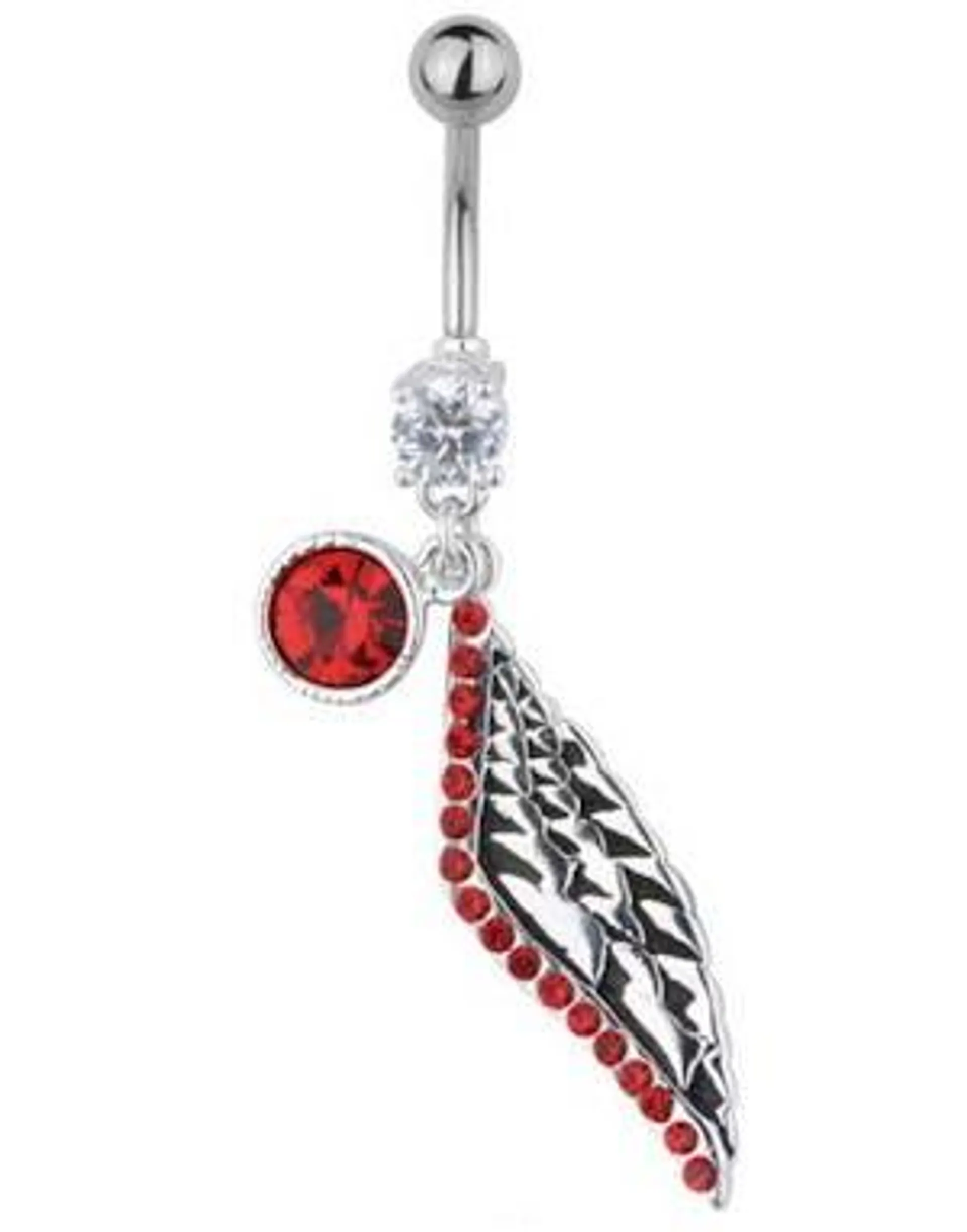 Wing of the Devil Bellypiercing - Red