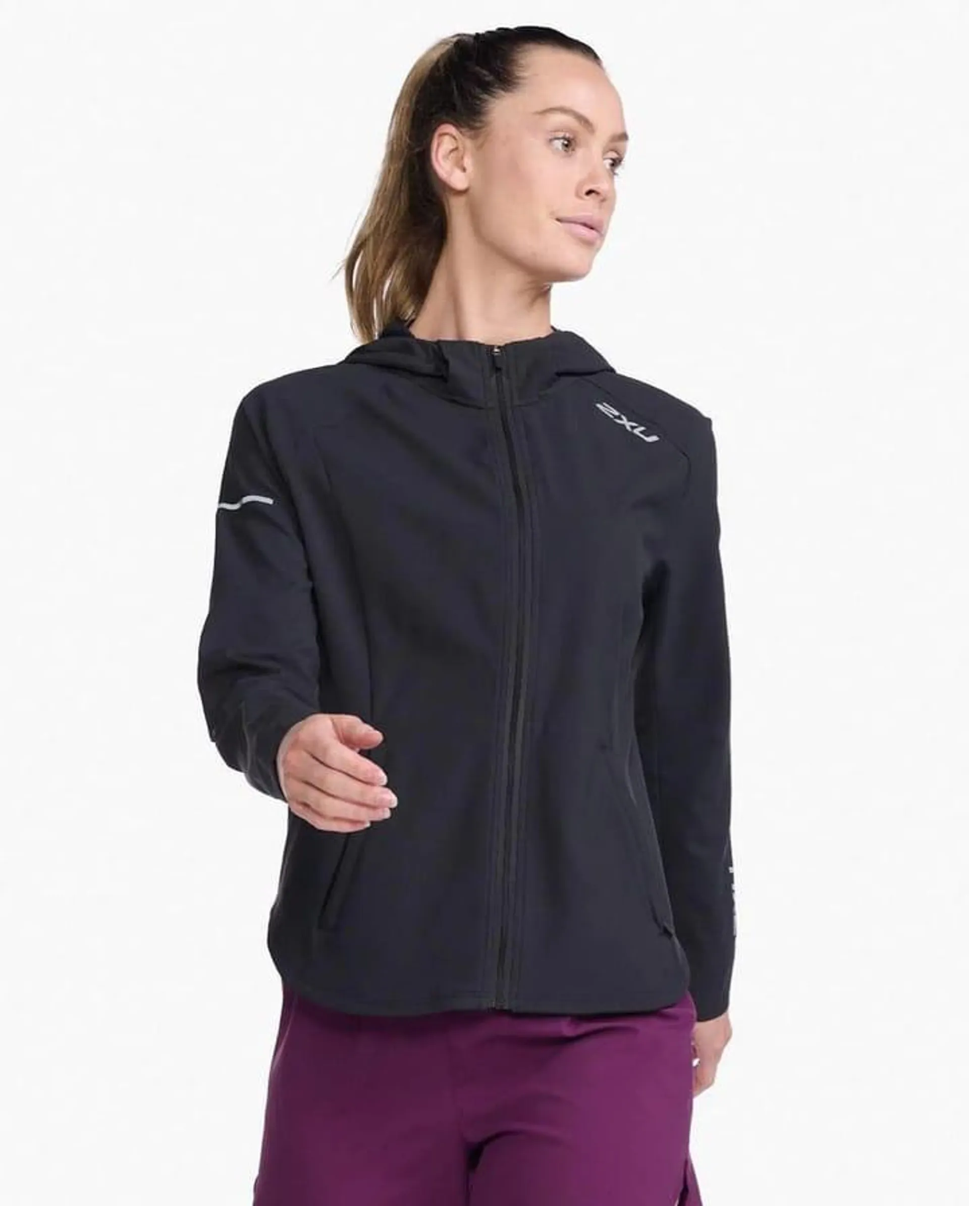 2XU Aero Jacket Black/Silver Reflective