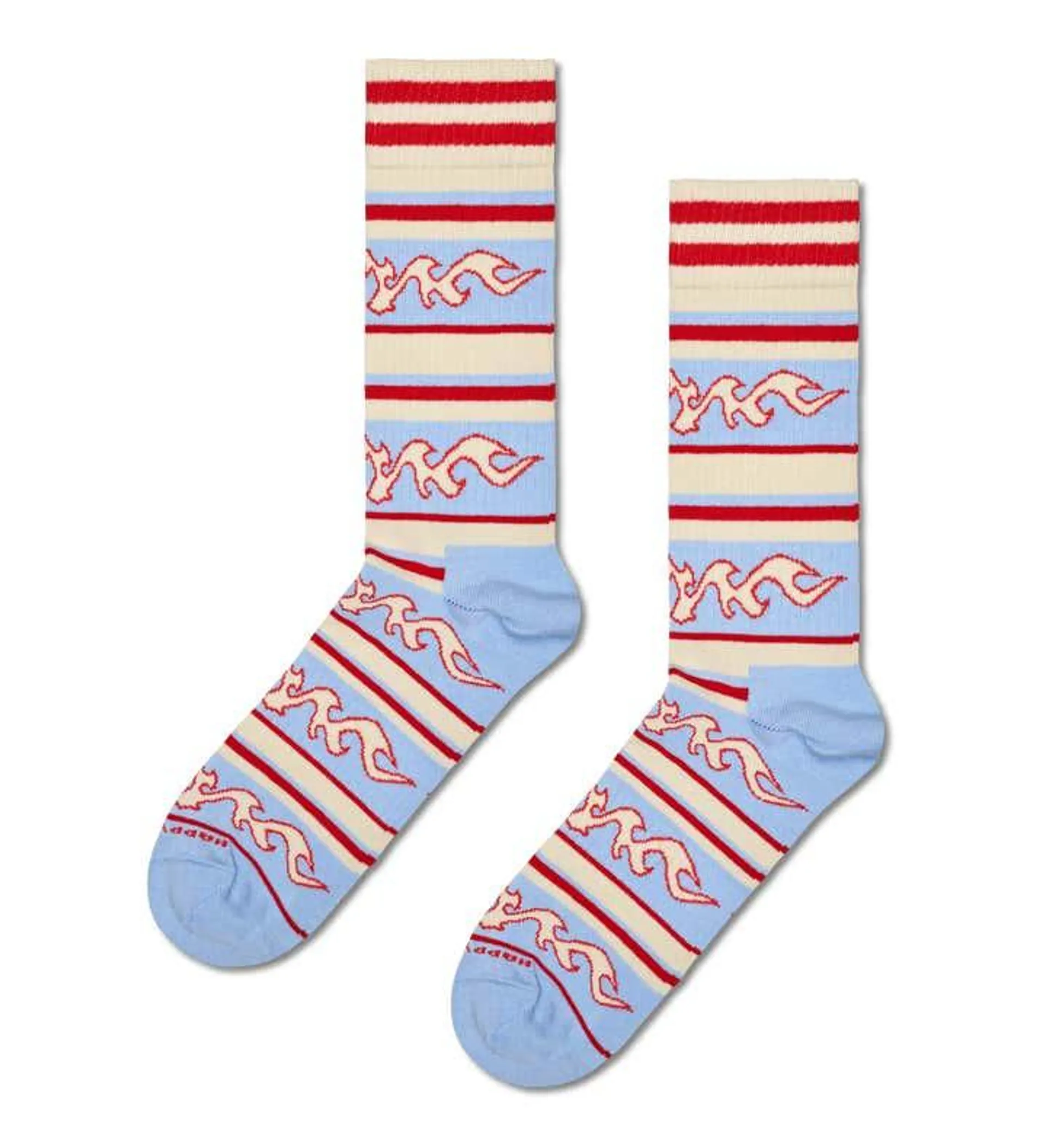 Flaming Stripe Sneaker Sock