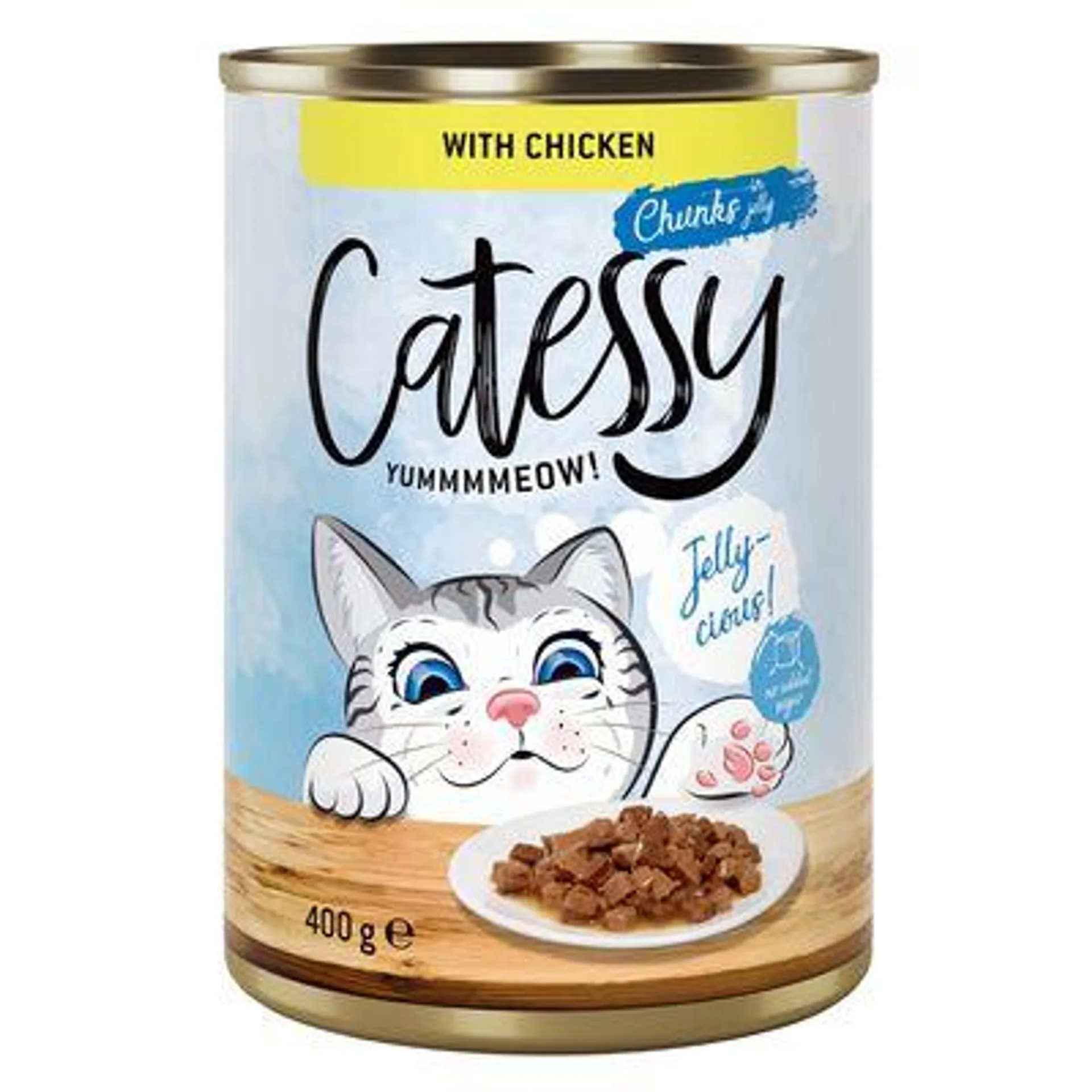 12 x 400g Catessy Chunks in Gravy/Jelly Wet Cat Food - Special Price!*