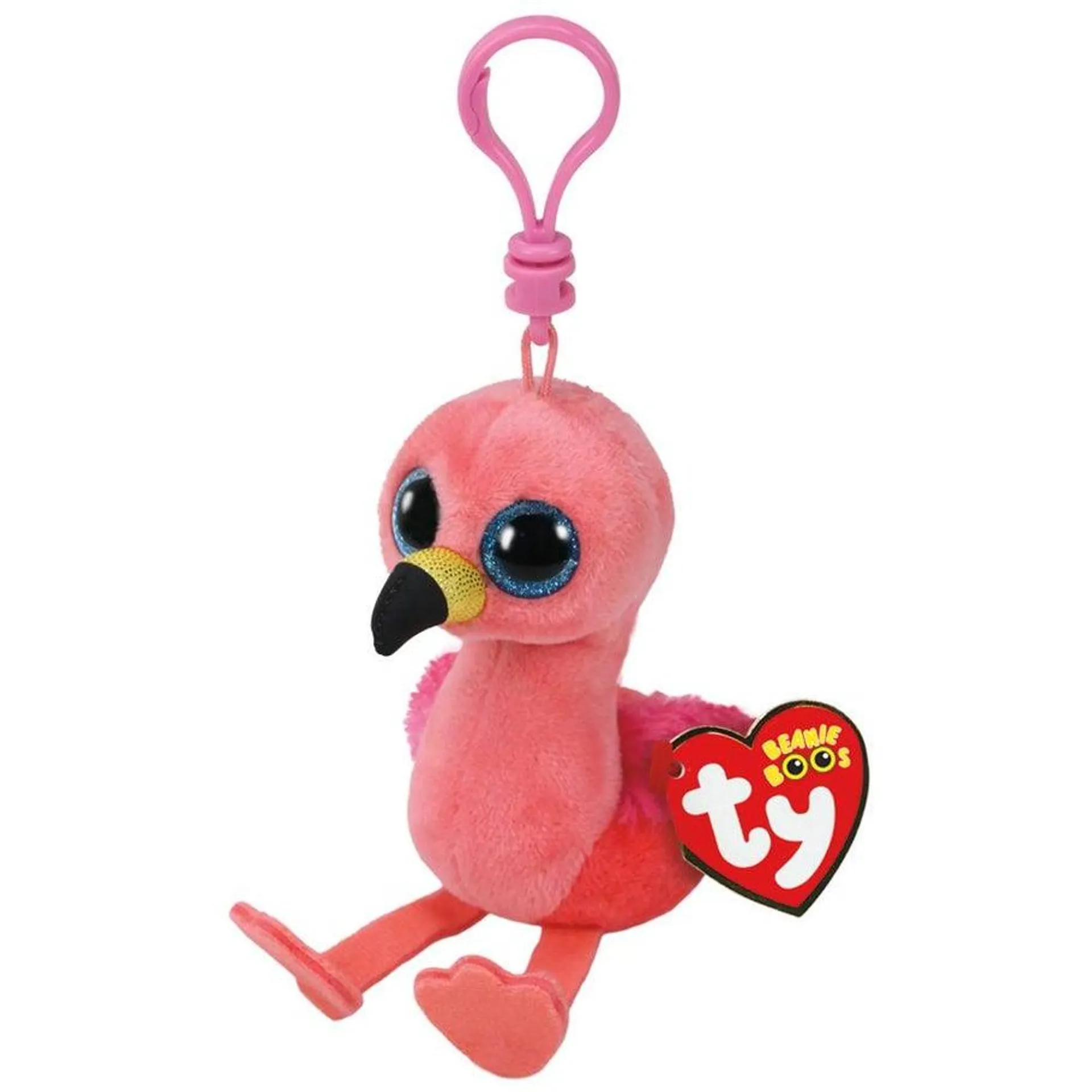 Bamse Ty Gilda Pink Flamingo Clip