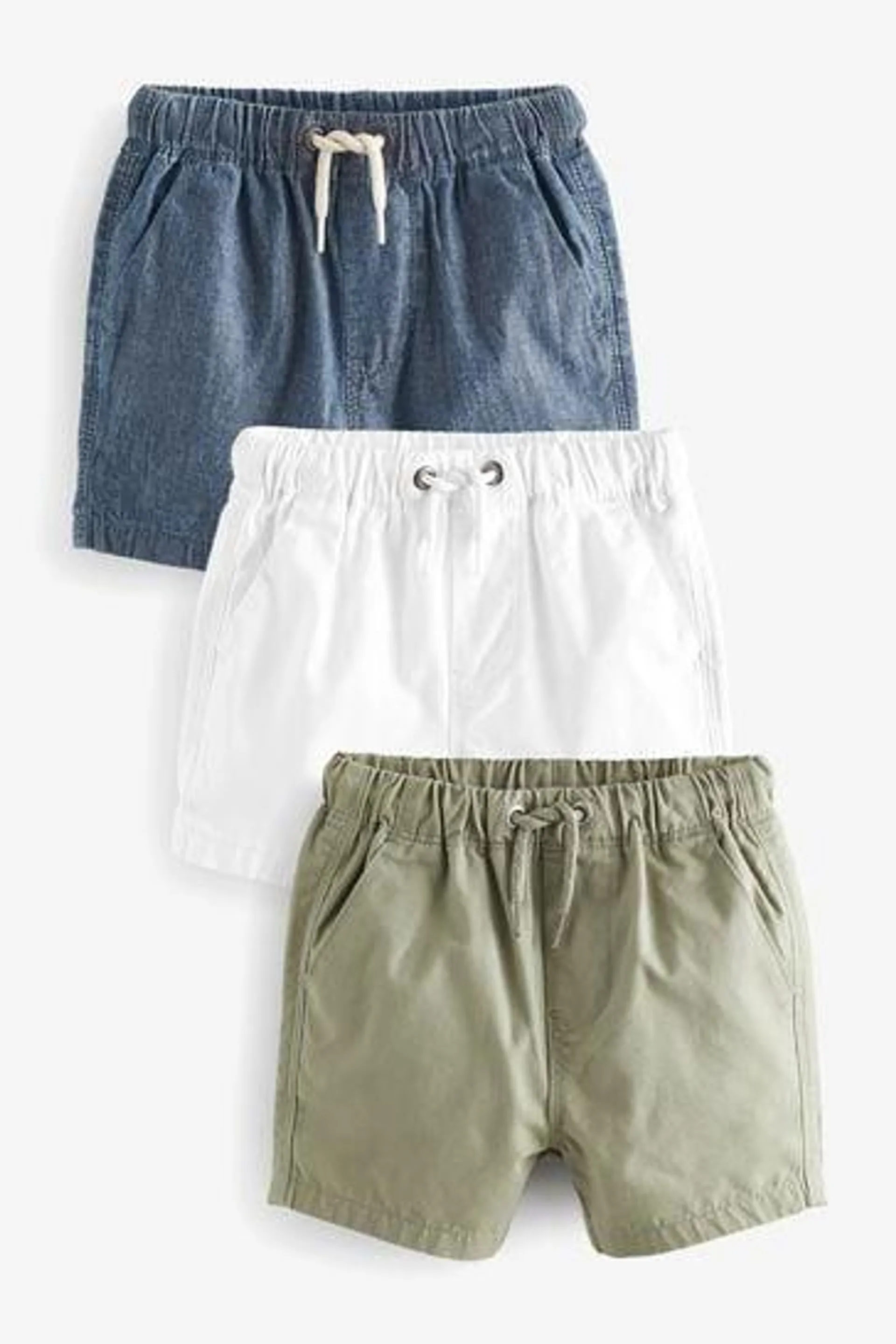 Pull On Shorts 3 Pack (3mths-7yrs)