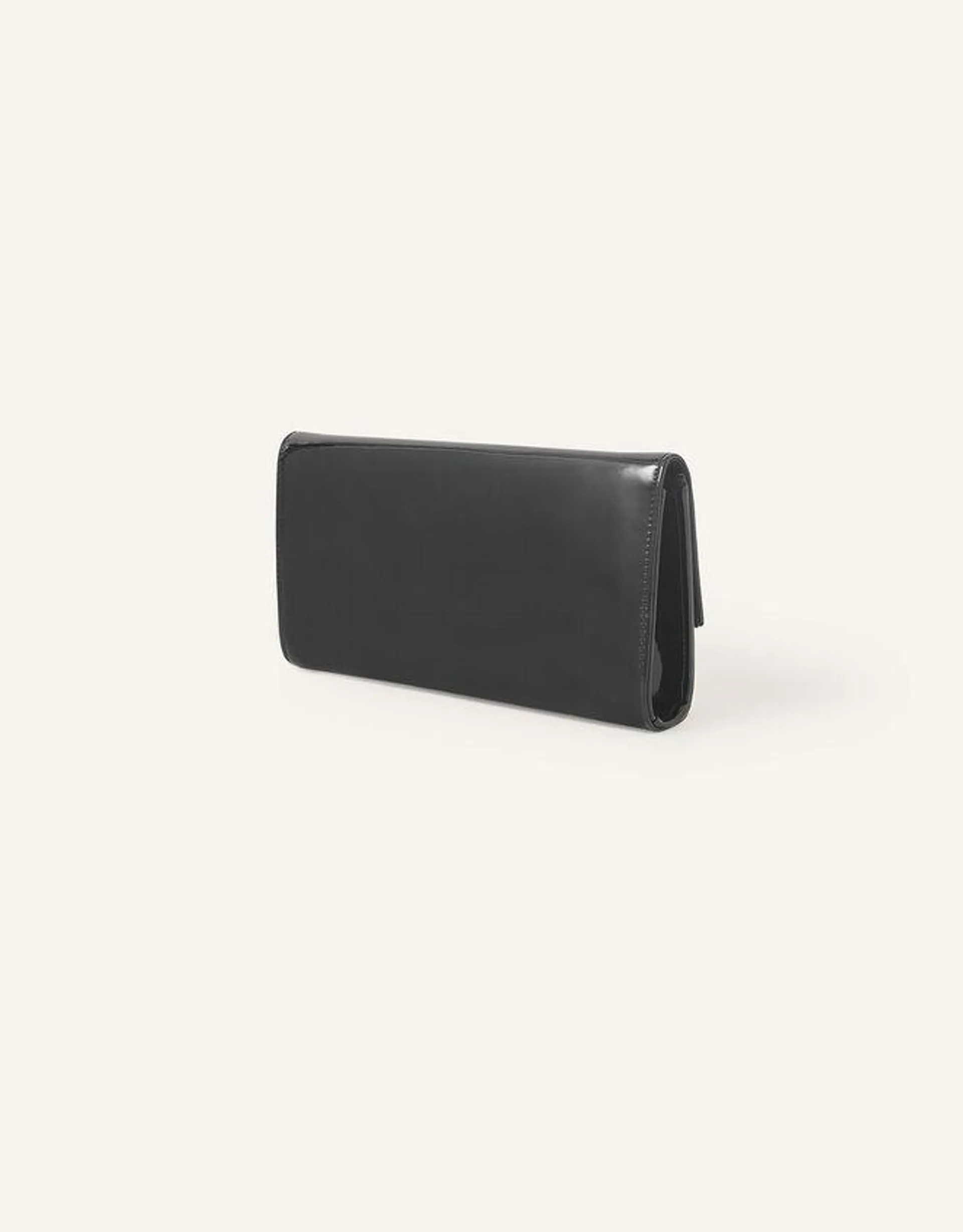 Patent Clutch Bag Black