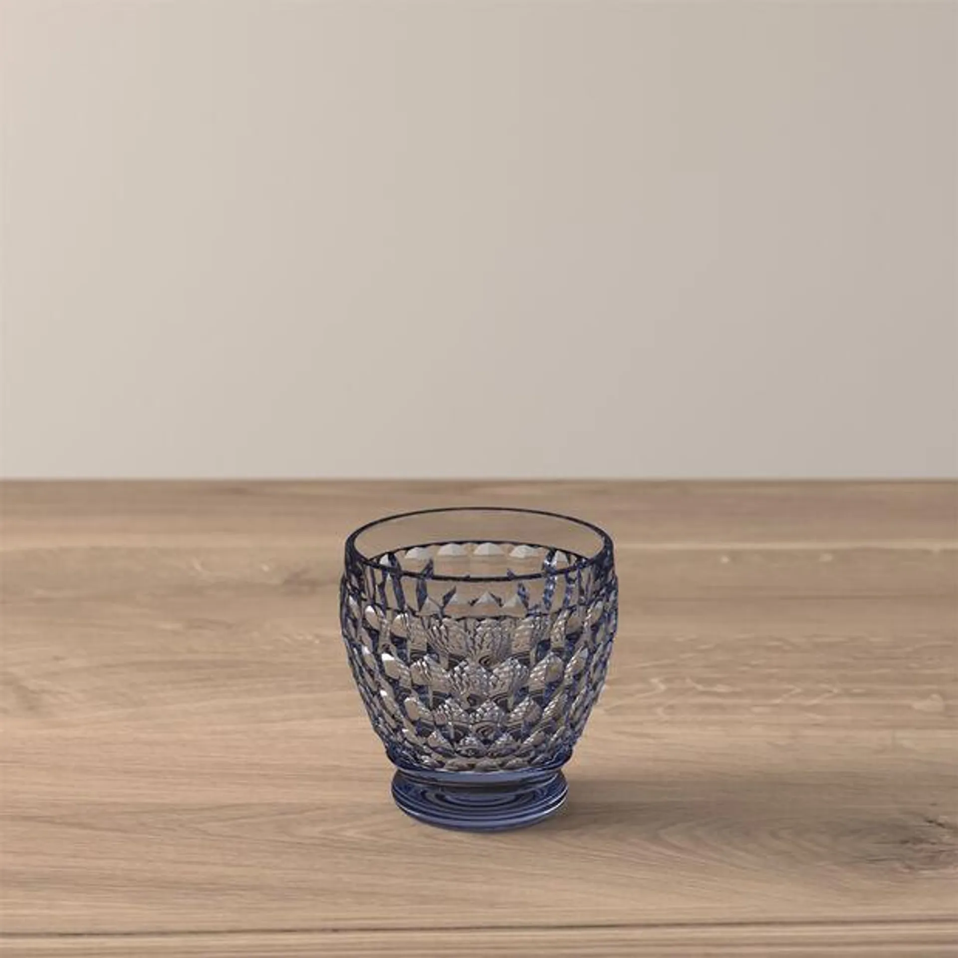 Boston Coloured shot glass, blue