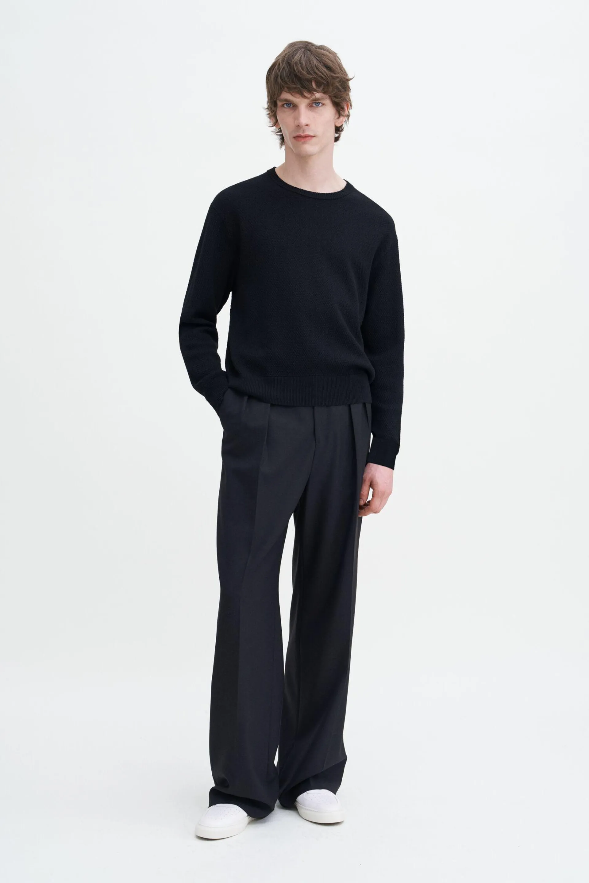 Wide Wool Trousers