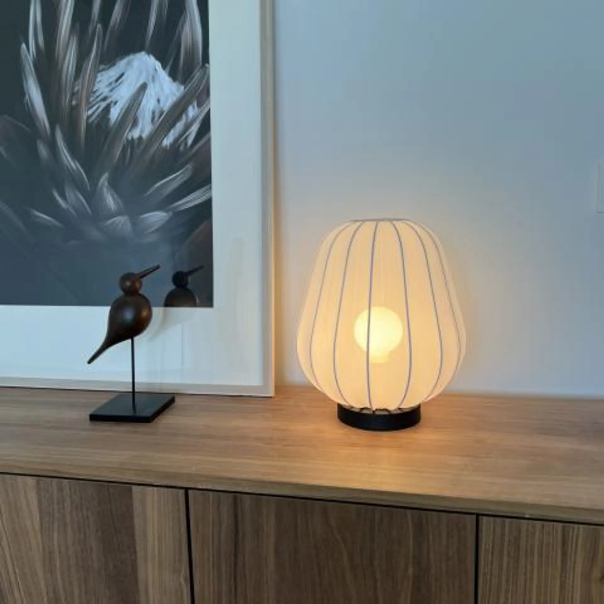 Wolf bordlampe Hvit