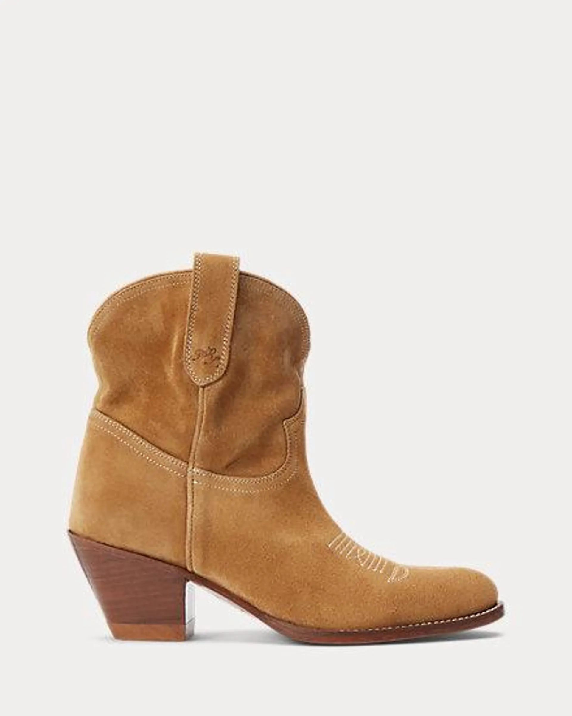 Calfskin Suede Western Boot