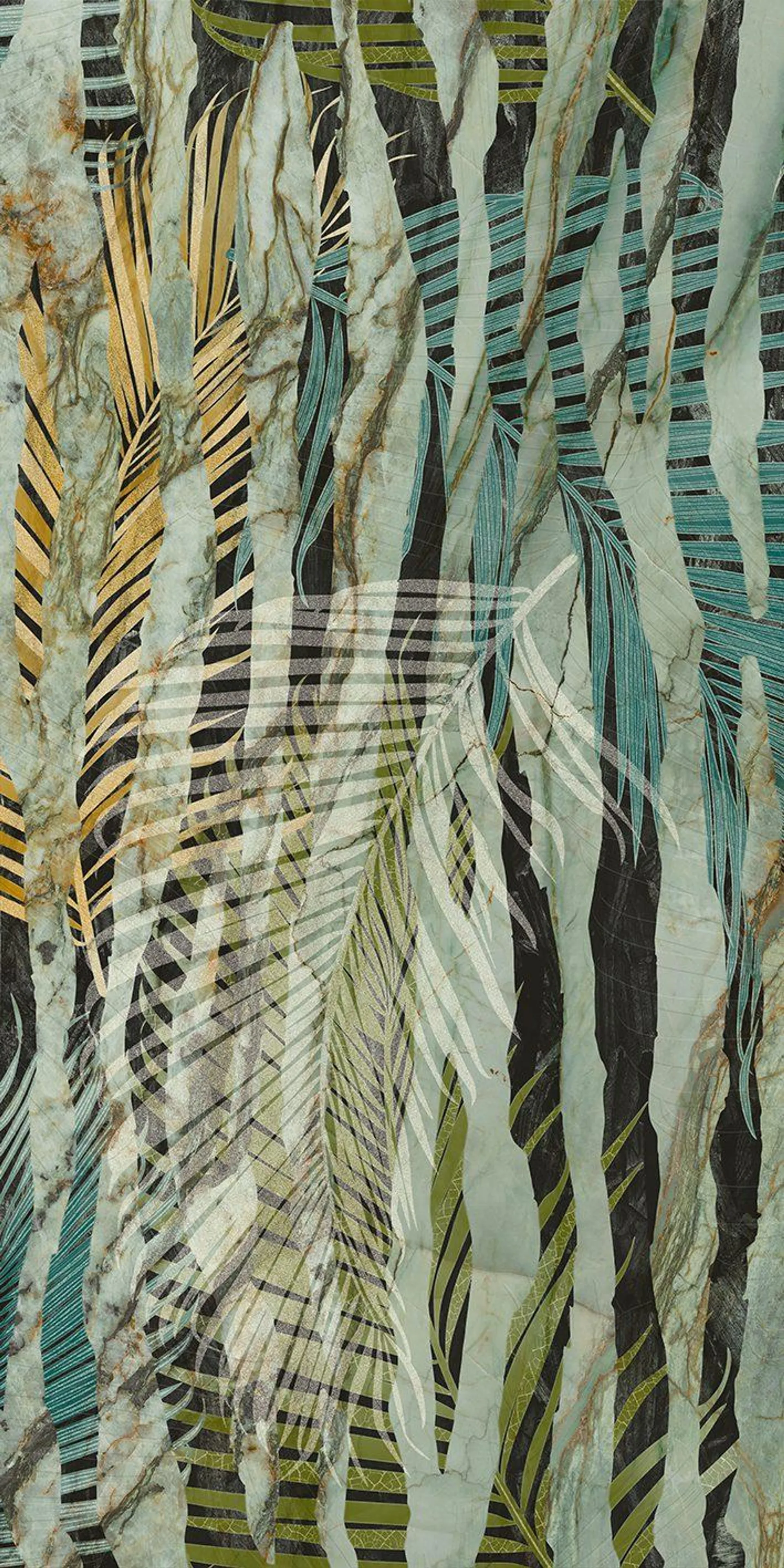 Rainforest Green Polished Ret. Decor 1 Jungle 60x120cm