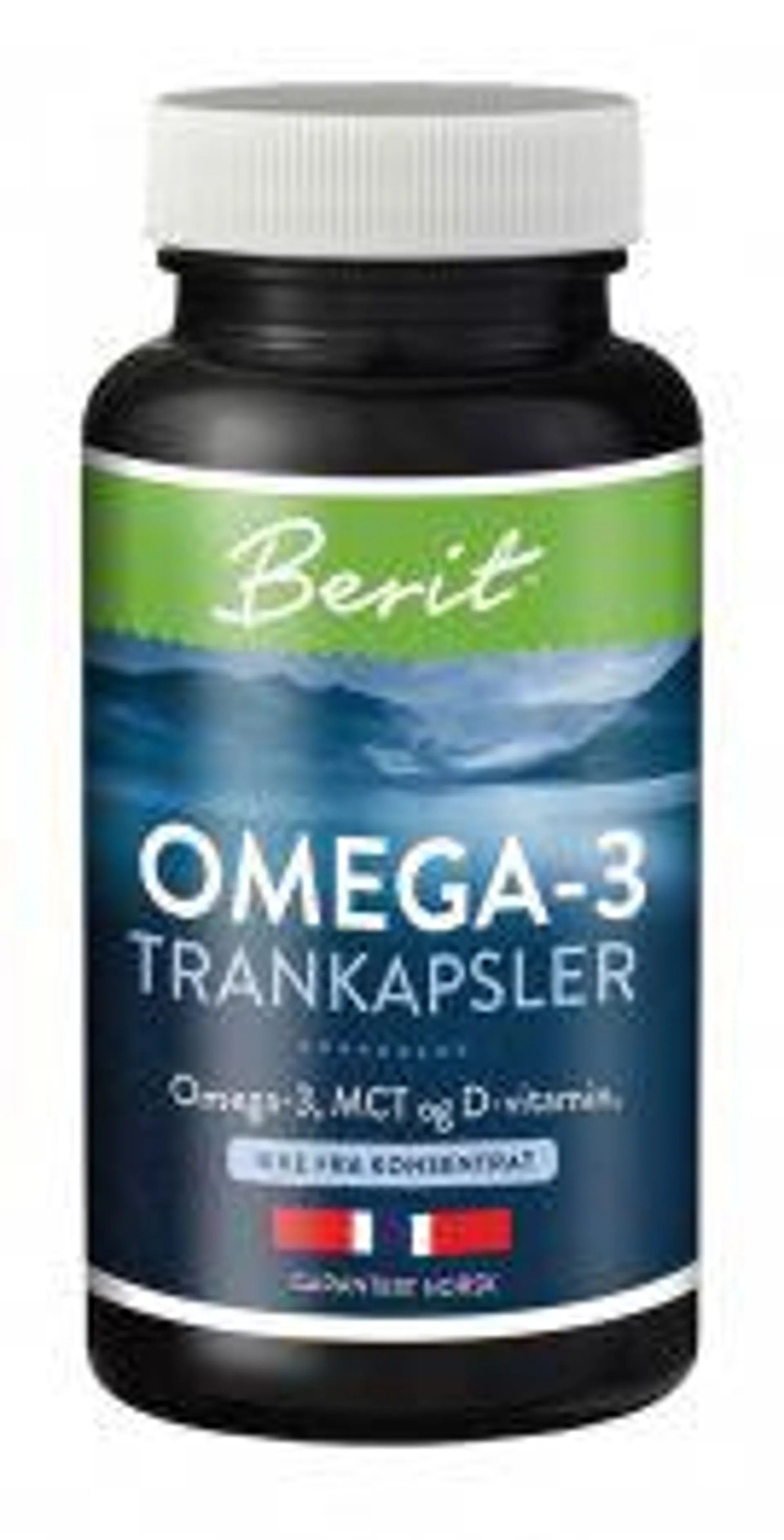 Berit Omega-3 MCT+D trankapsler