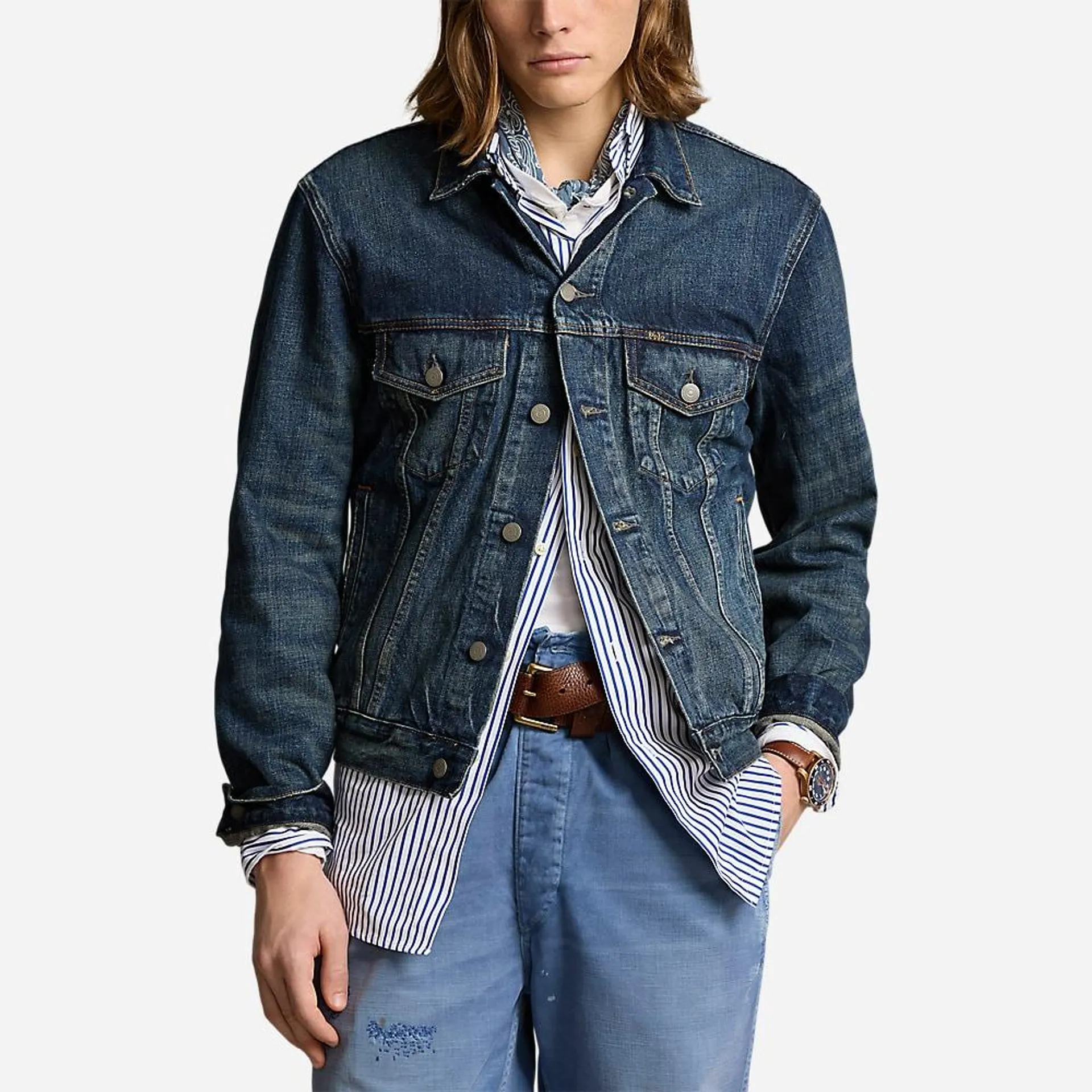 Faded Denim Trucker Jacket - Trenton