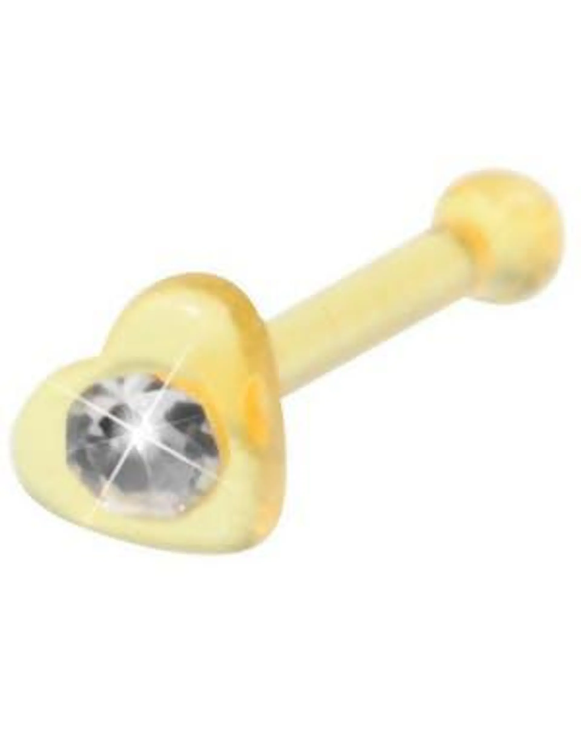 Loving Heart Yellow - Nesepiercing