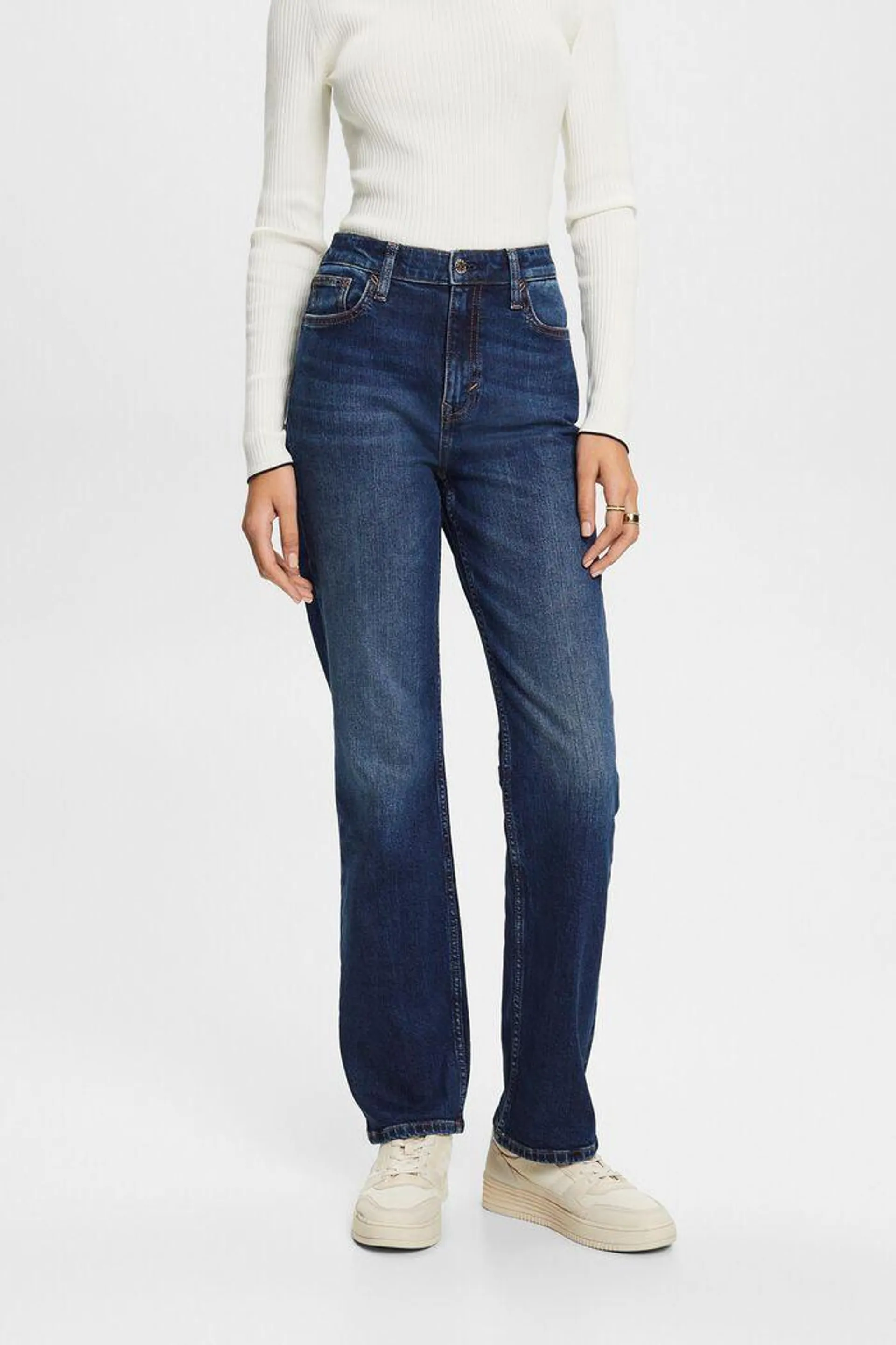 High-Rise Retro Straight Jeans