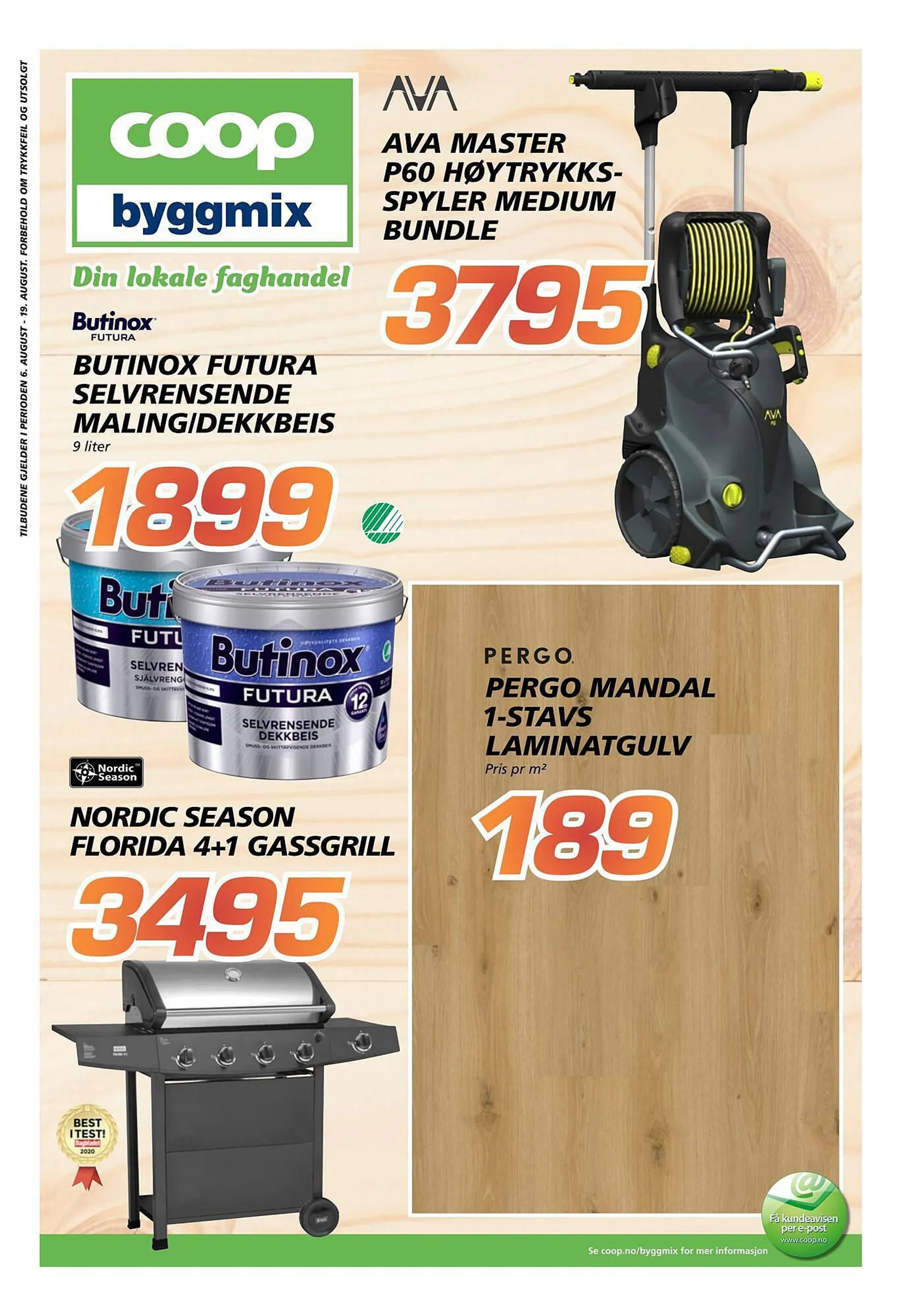 Coop Byggmix Kundeavis fra 5. august til 19. august 2023 - kundeavisside 1