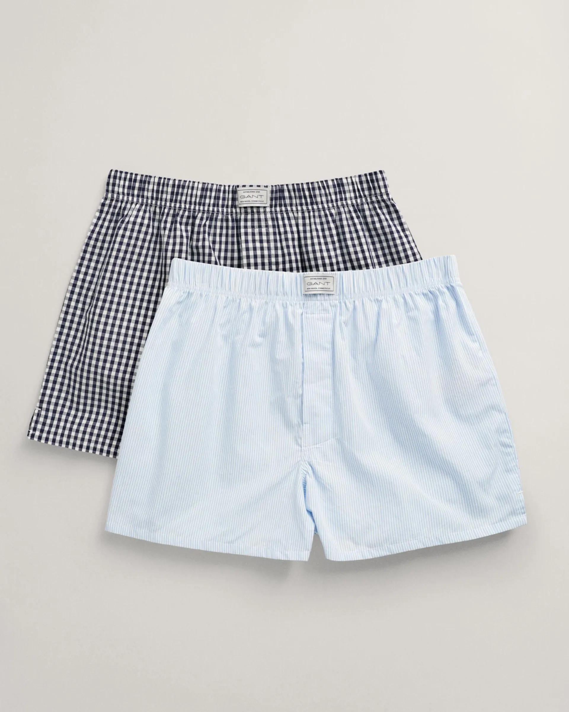 2-Pack Striped og Gingham Boxers