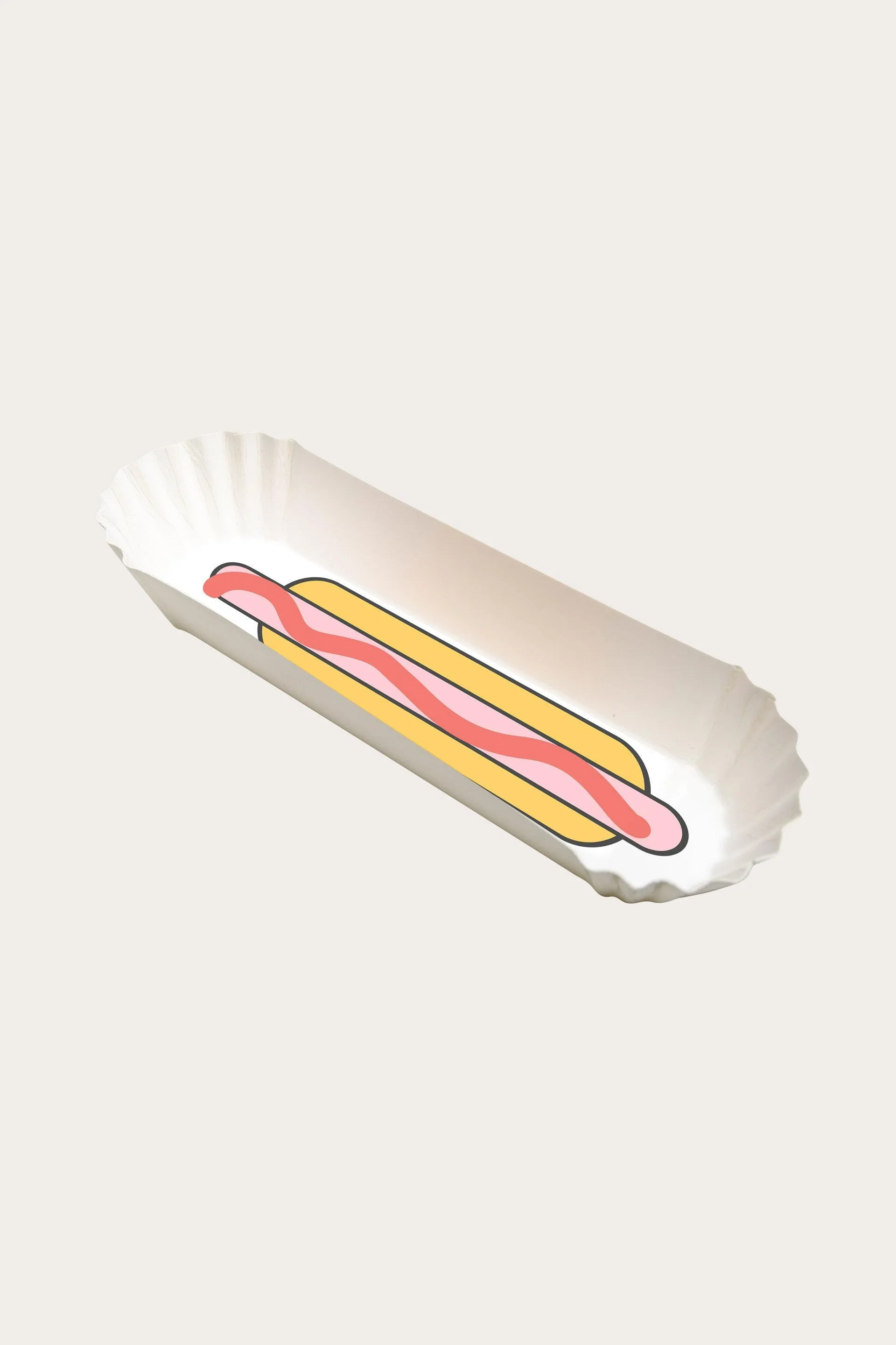 Papptallerken Hotdog