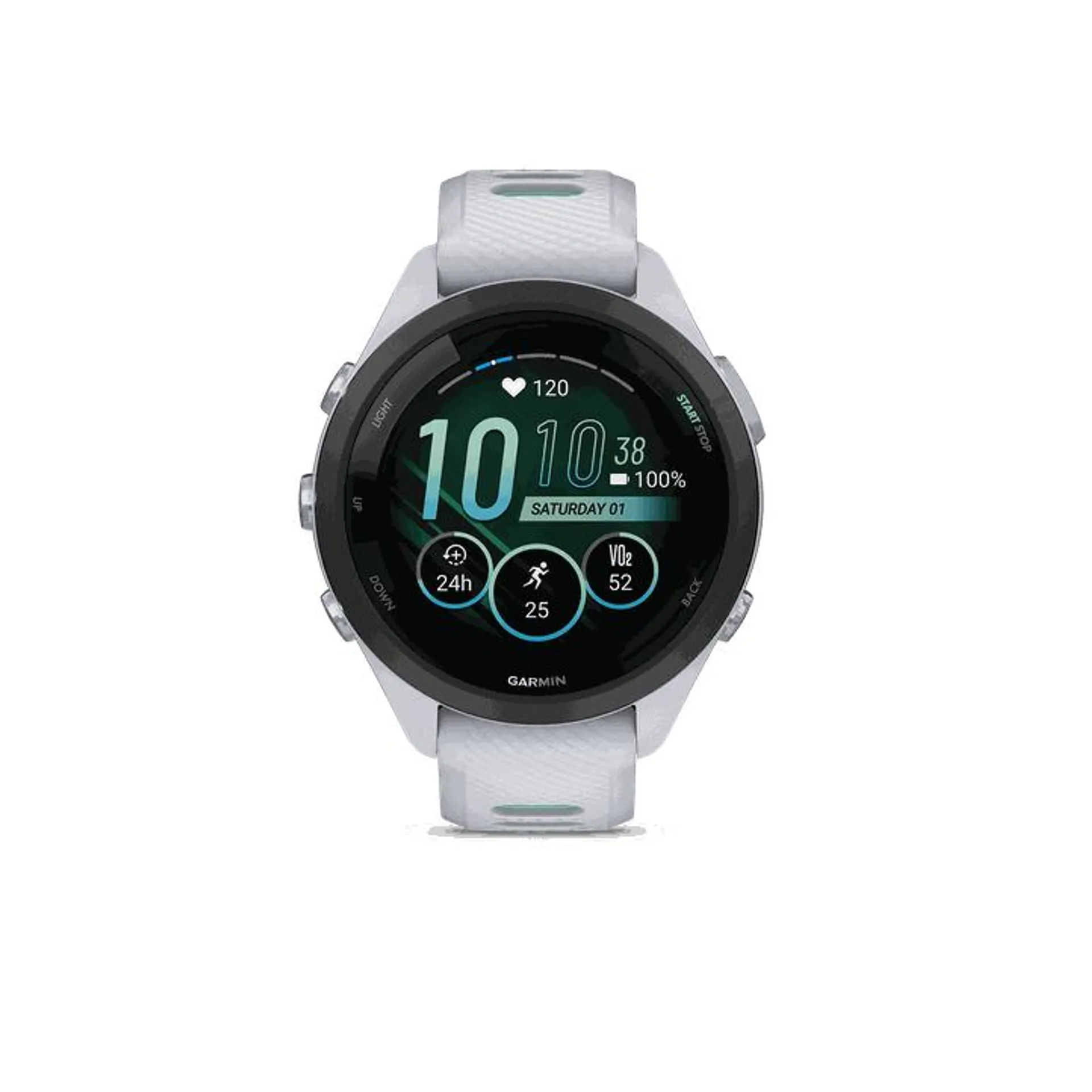 Forerunner 265S, Whitestone, AMOLED, smartklokke, multisportklokke, unisex, Hvit