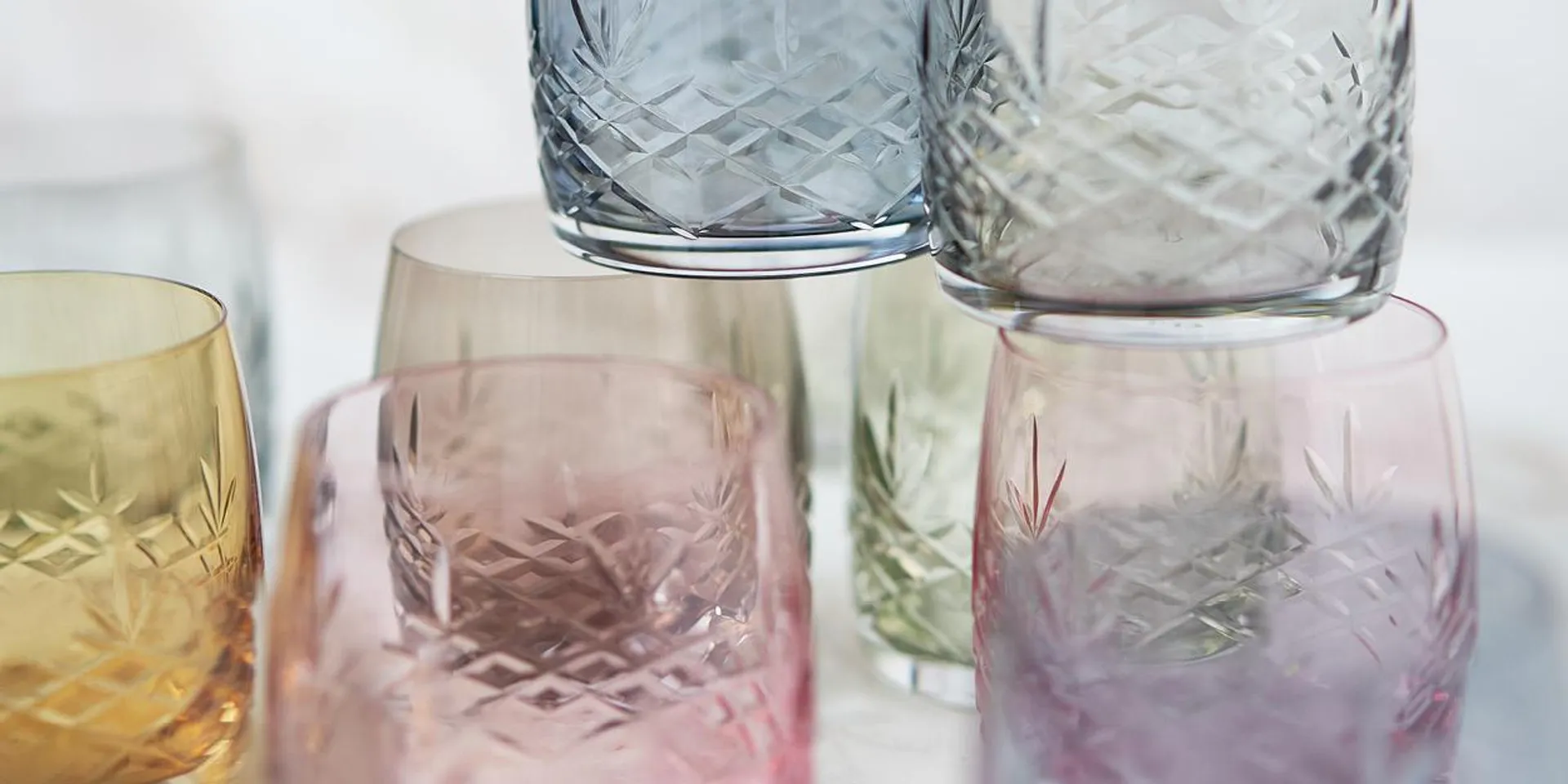 Crispy Lowball glass 38 cl 2 stk dark
