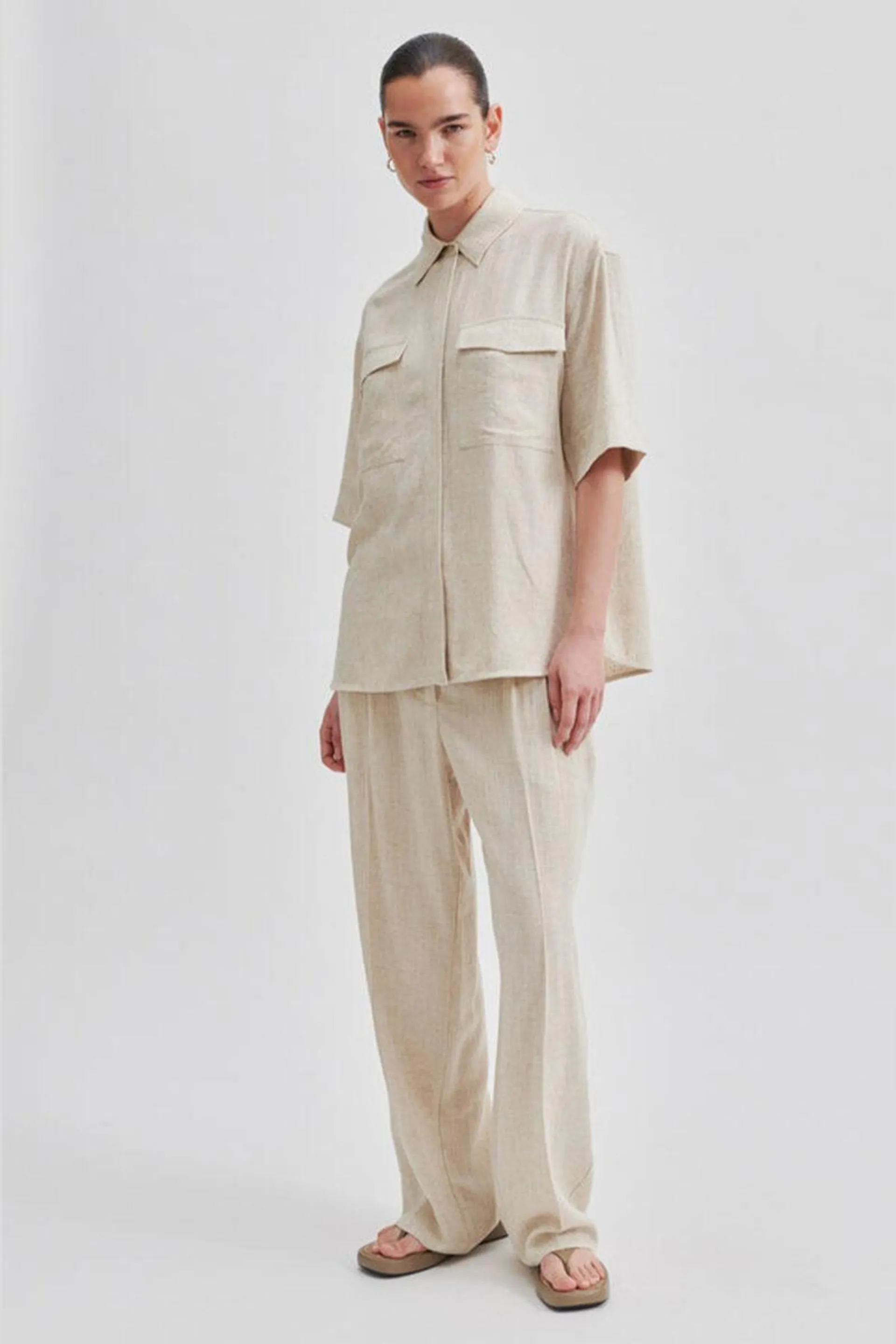 Linoraw Shirt Vintage Khaki