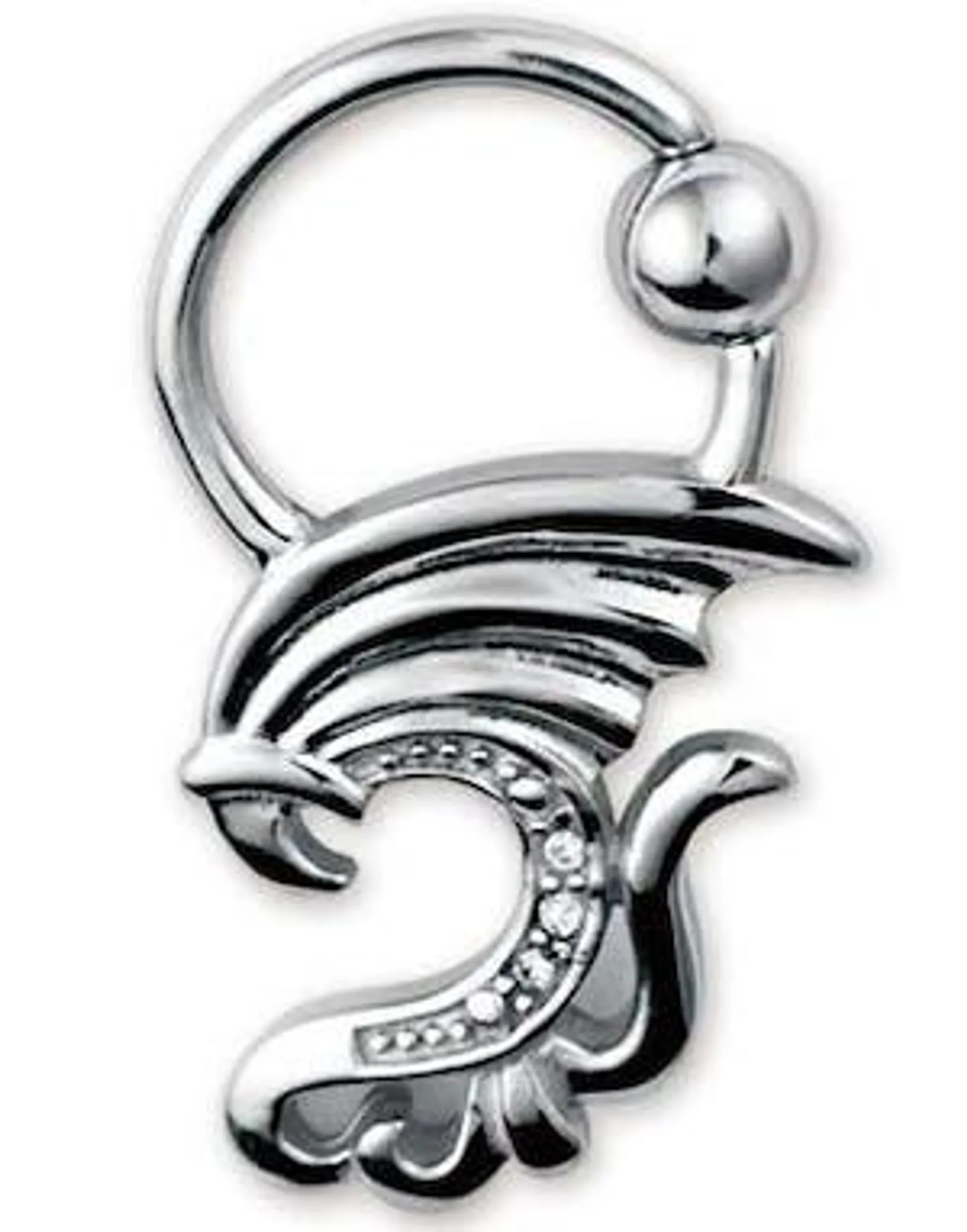 Serpent Creature Steel BCR Piercing - 1.6 x 12 mm