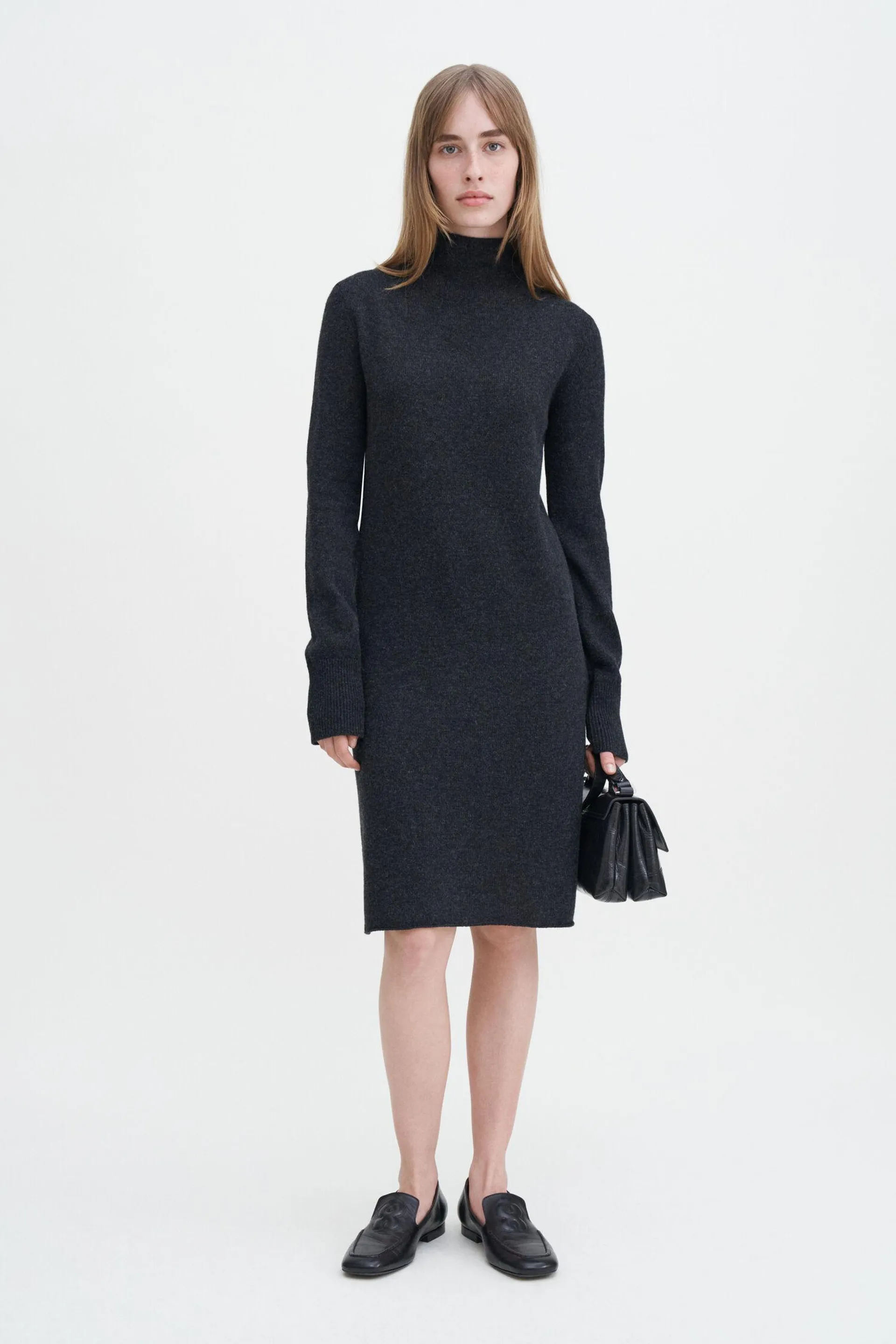 Funnel-neck Dress