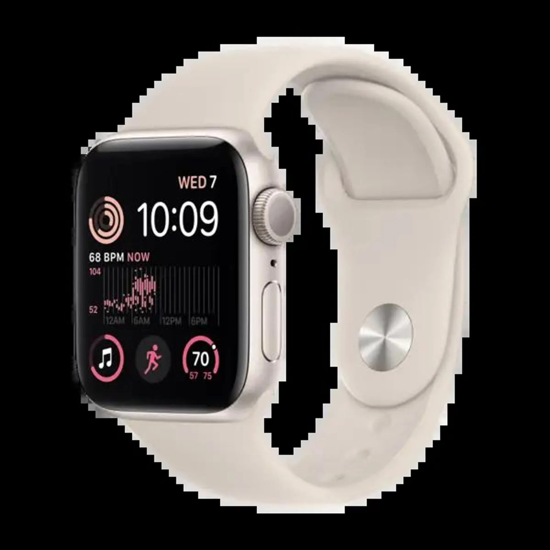 APPLE WATCH SE GPS 40 MM STJERNESKINN ALUMINIUM URKASSE MED STJERNESKINN SPORT BAND - REGULAR