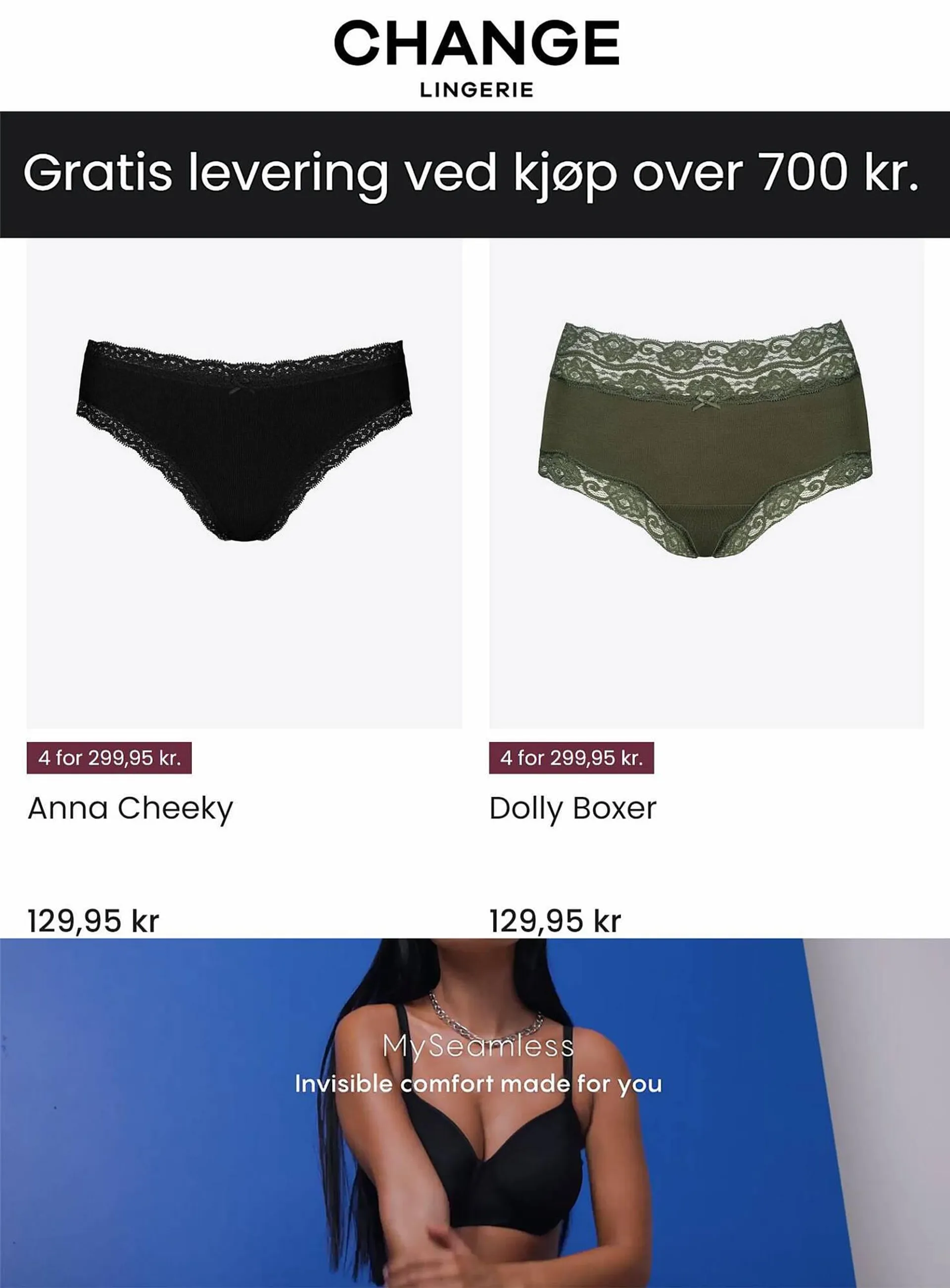 CHANGE Lingerie Kundeavis fra 8. september til 21. september 2023 - kundeavisside 1