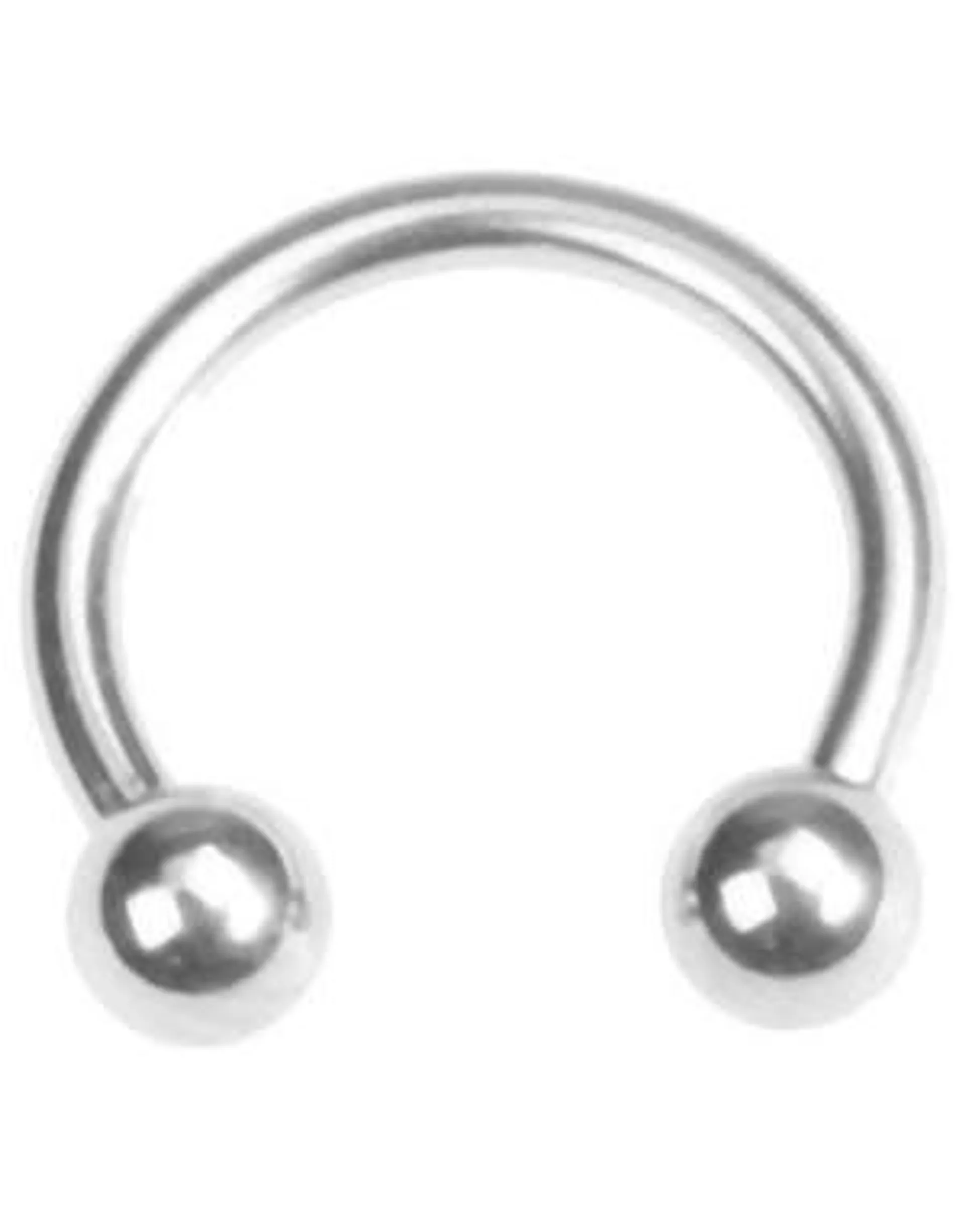 Silver Horseshoe Piercing