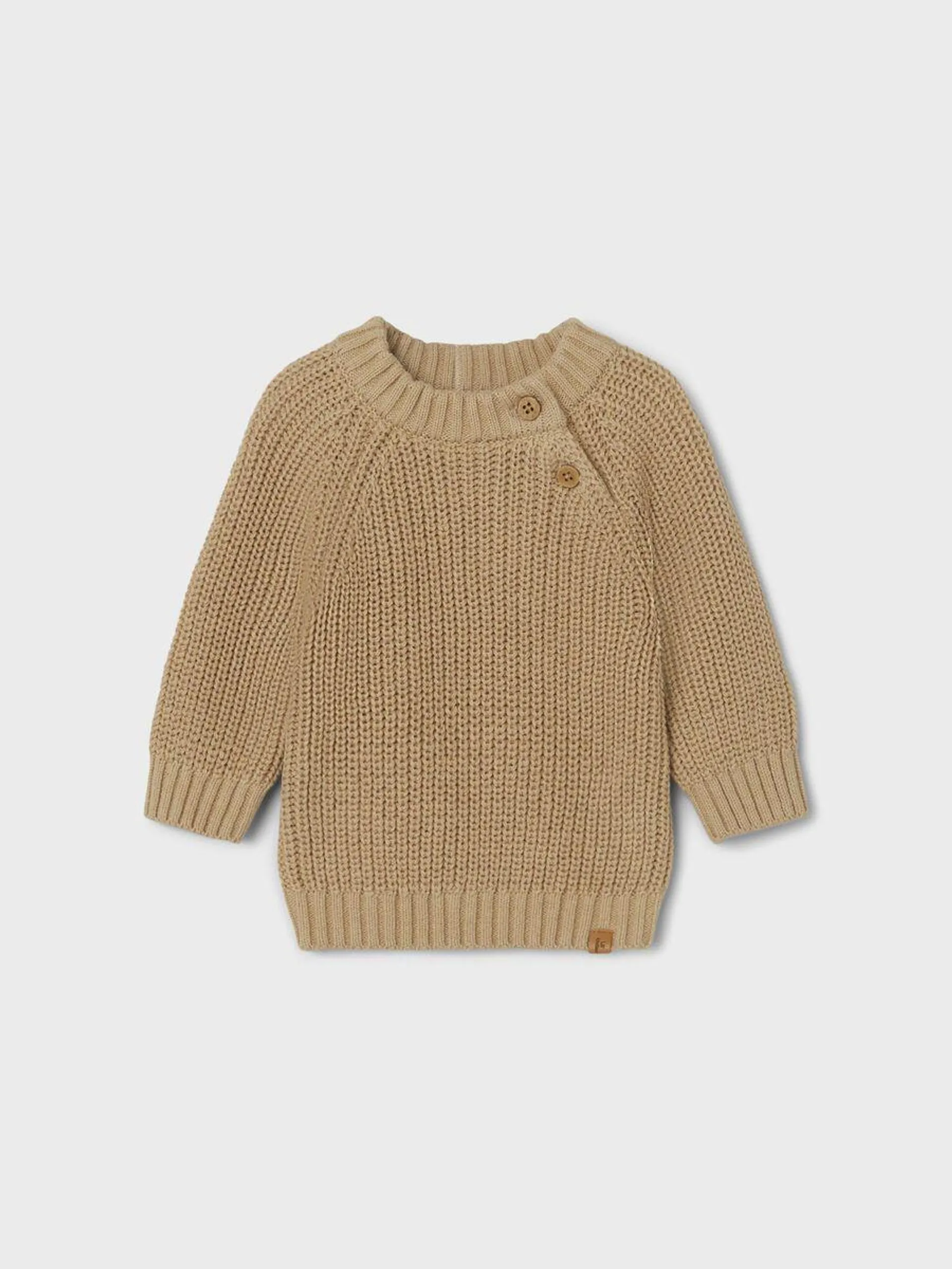 NORMAL PASSFORM STRIKKET PULLOVER