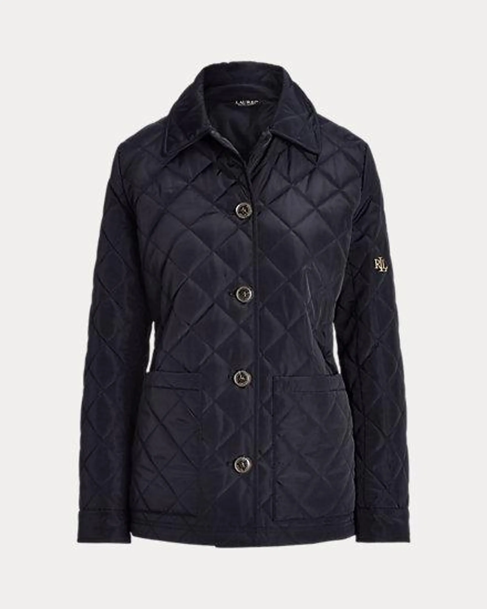 Diamond-Quilted Barn Jacket