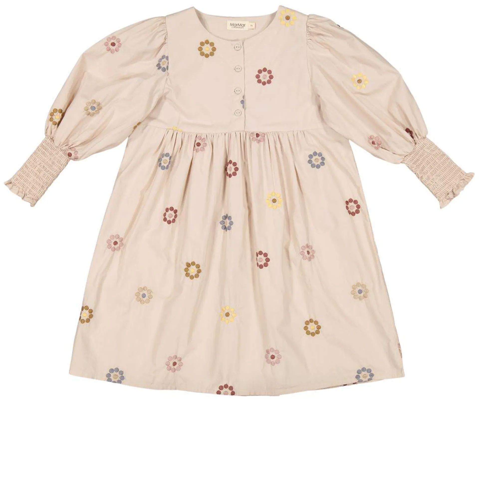 Blomstret Kjole Beige