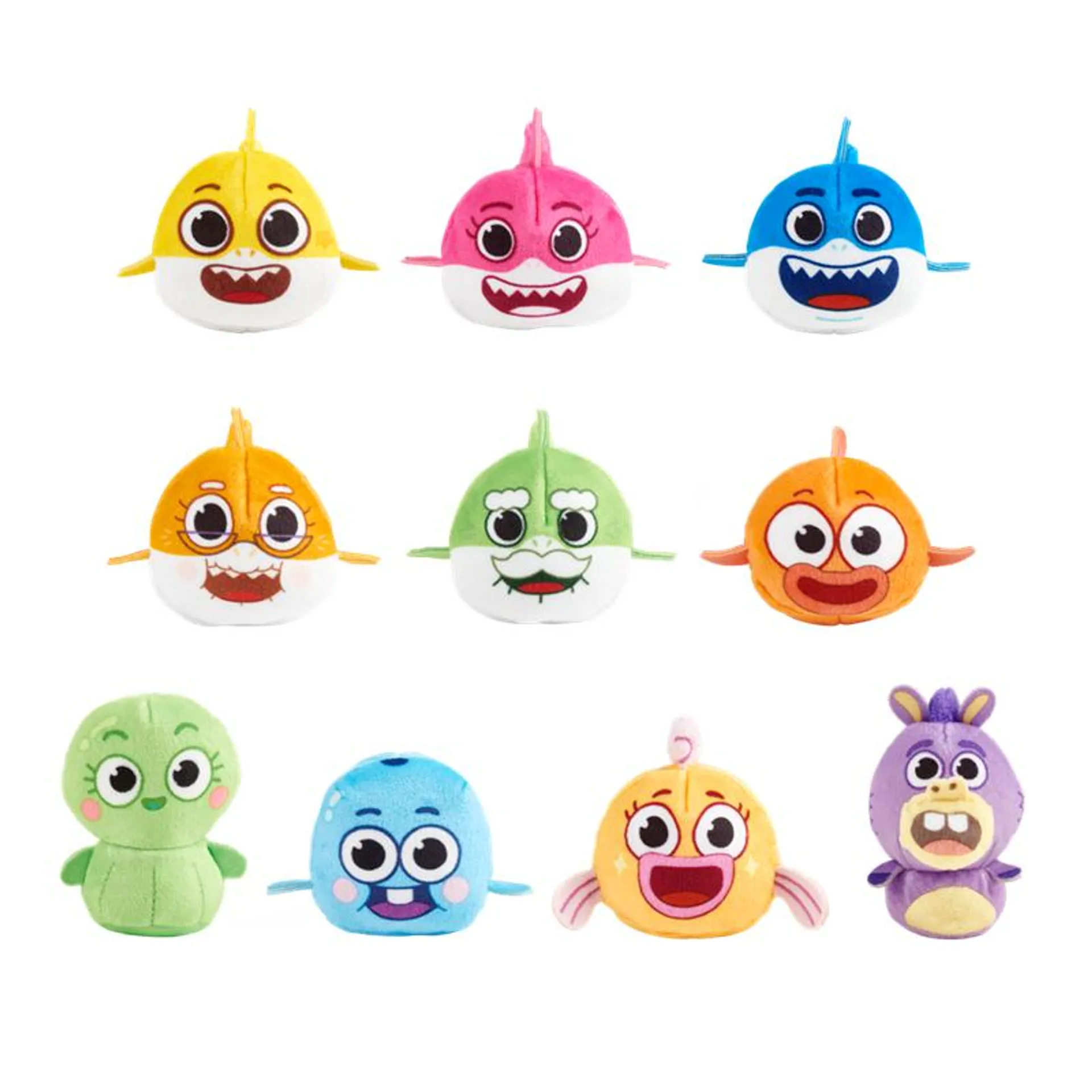 Baby Shark Beanies Mini Plush m/lyd ass