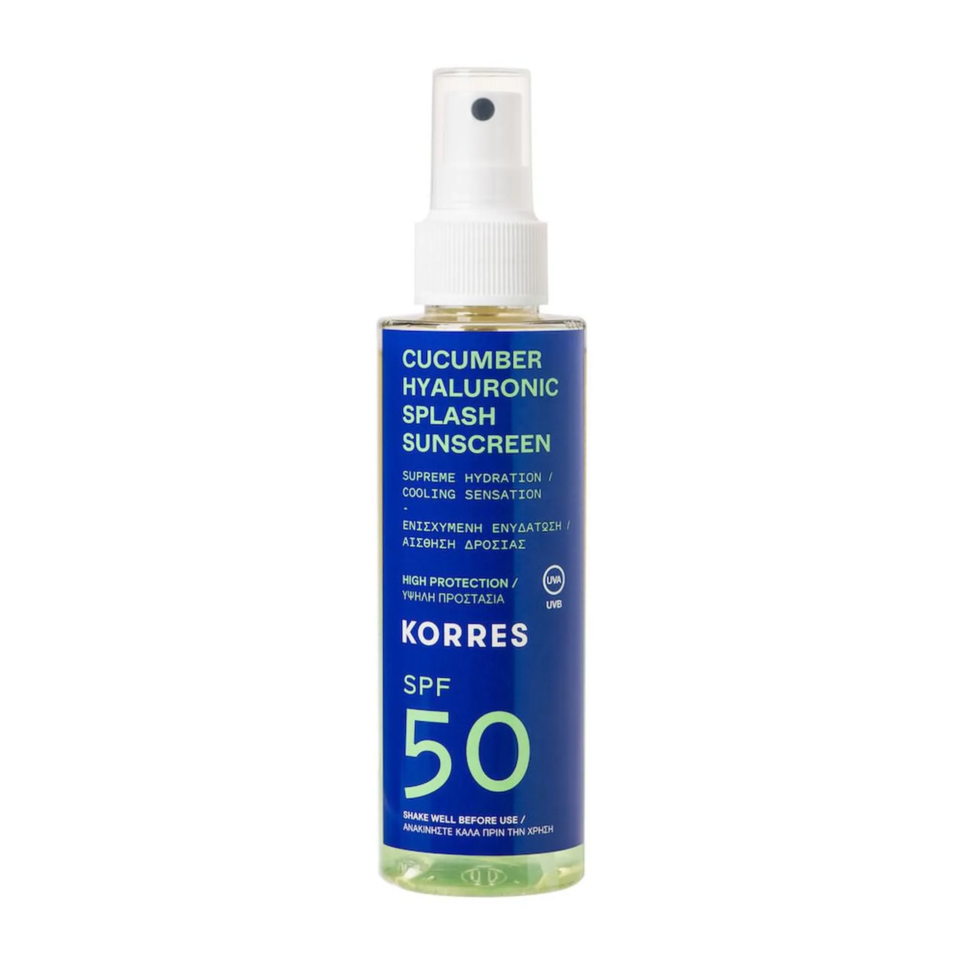 Korres Cucumber Hyaluronic Face & Body Spray SPF50 150ml