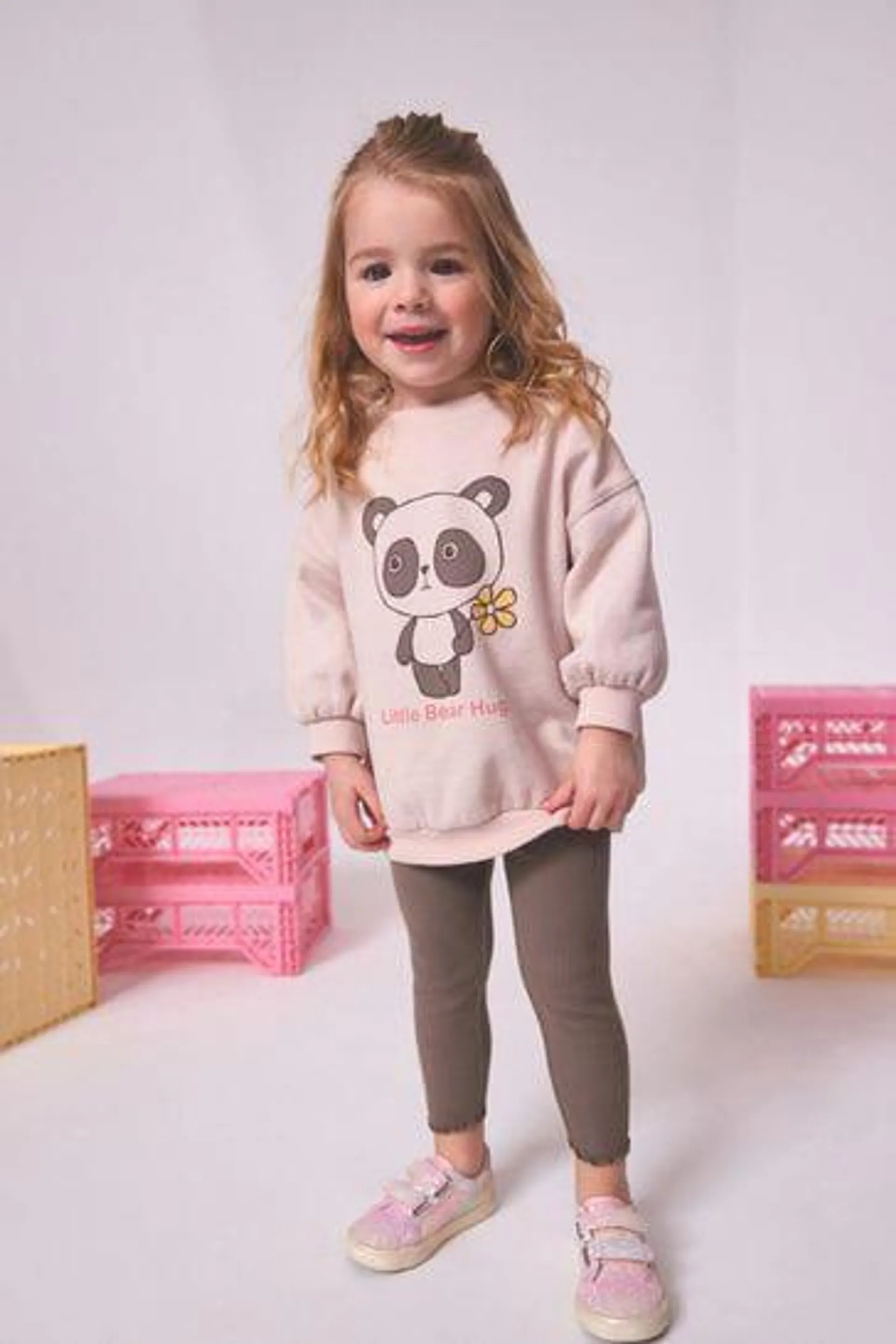 Printed Sweatshirt & Leggings Set (3mths-7yrs)