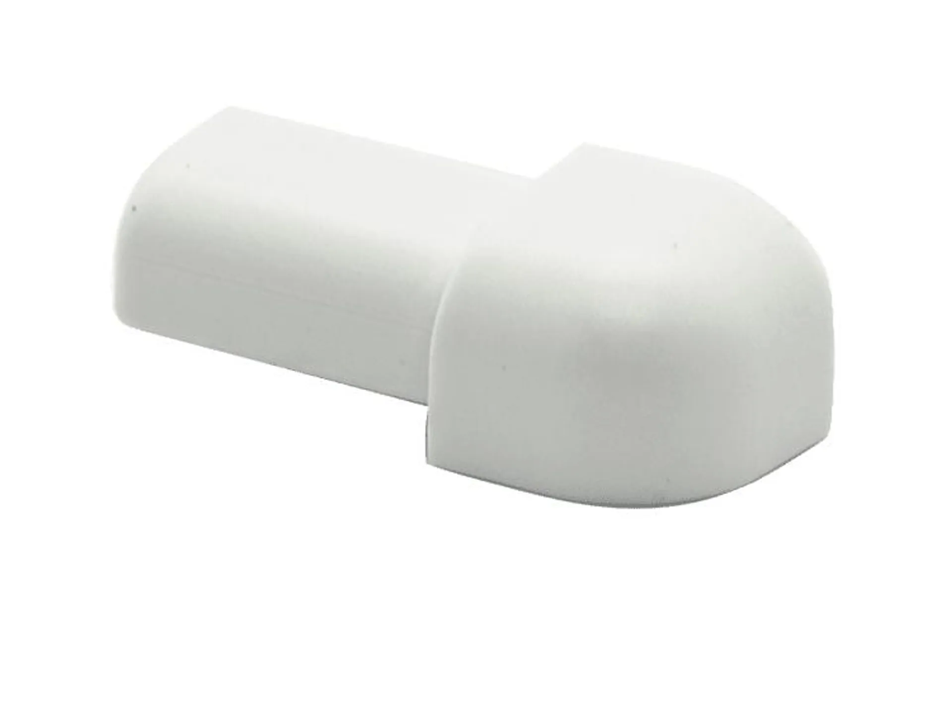 Projolly Quart Hjørne treveis/utvendig Hvit PVC H:8mm
