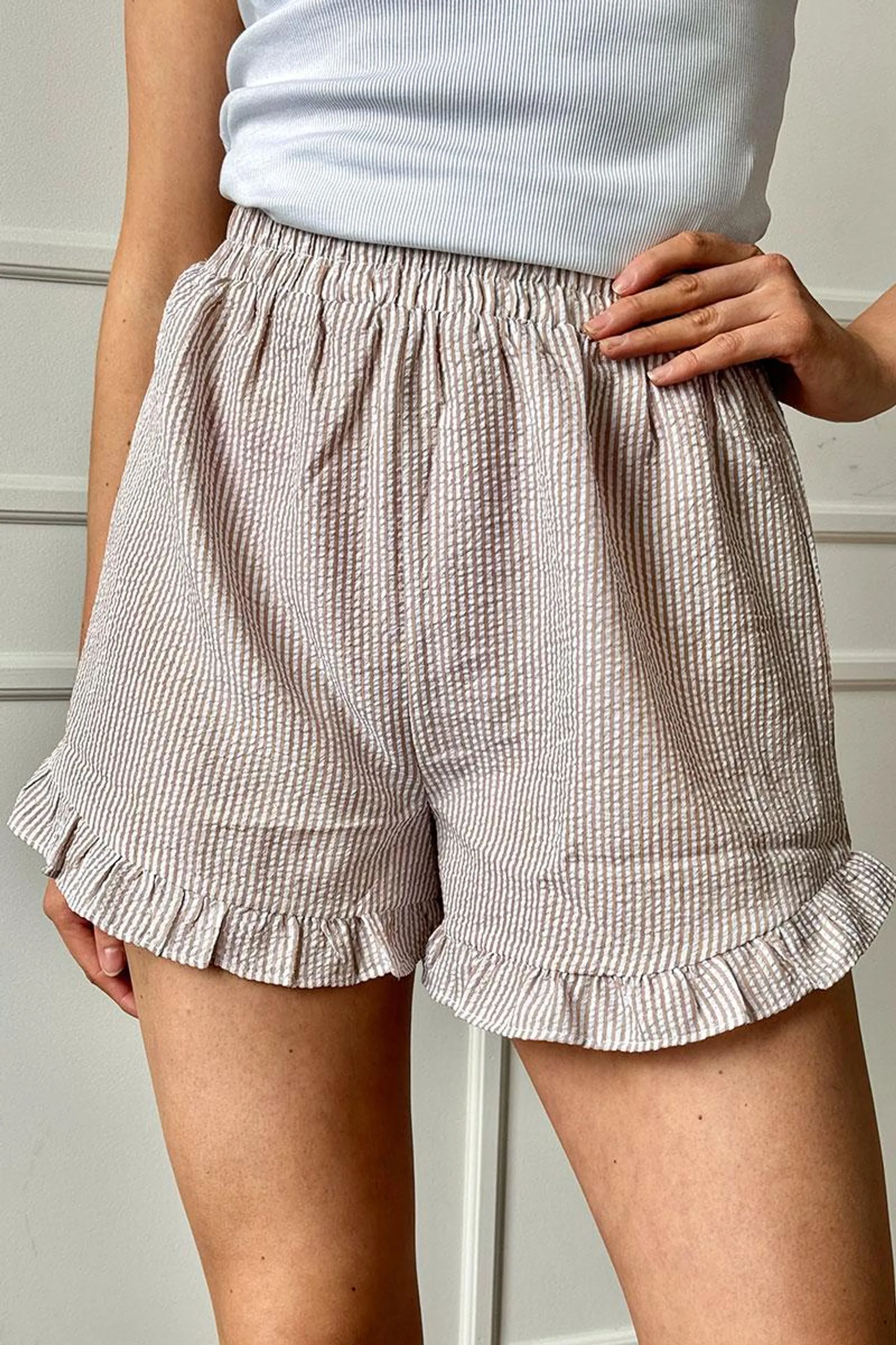 Sonja Shorts Sand/White