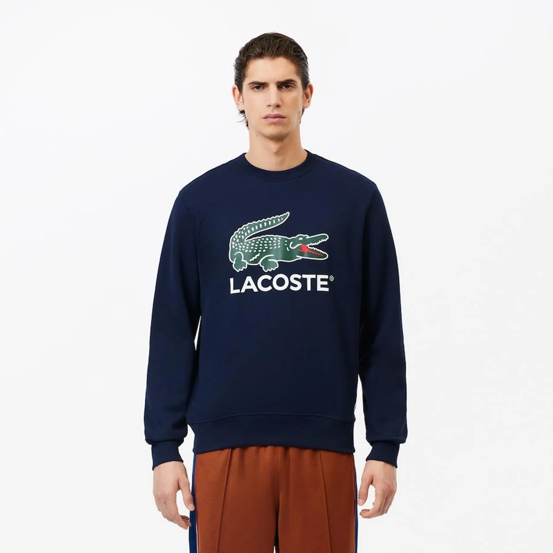 Crocodile Print Crew Neck Sweatshirt