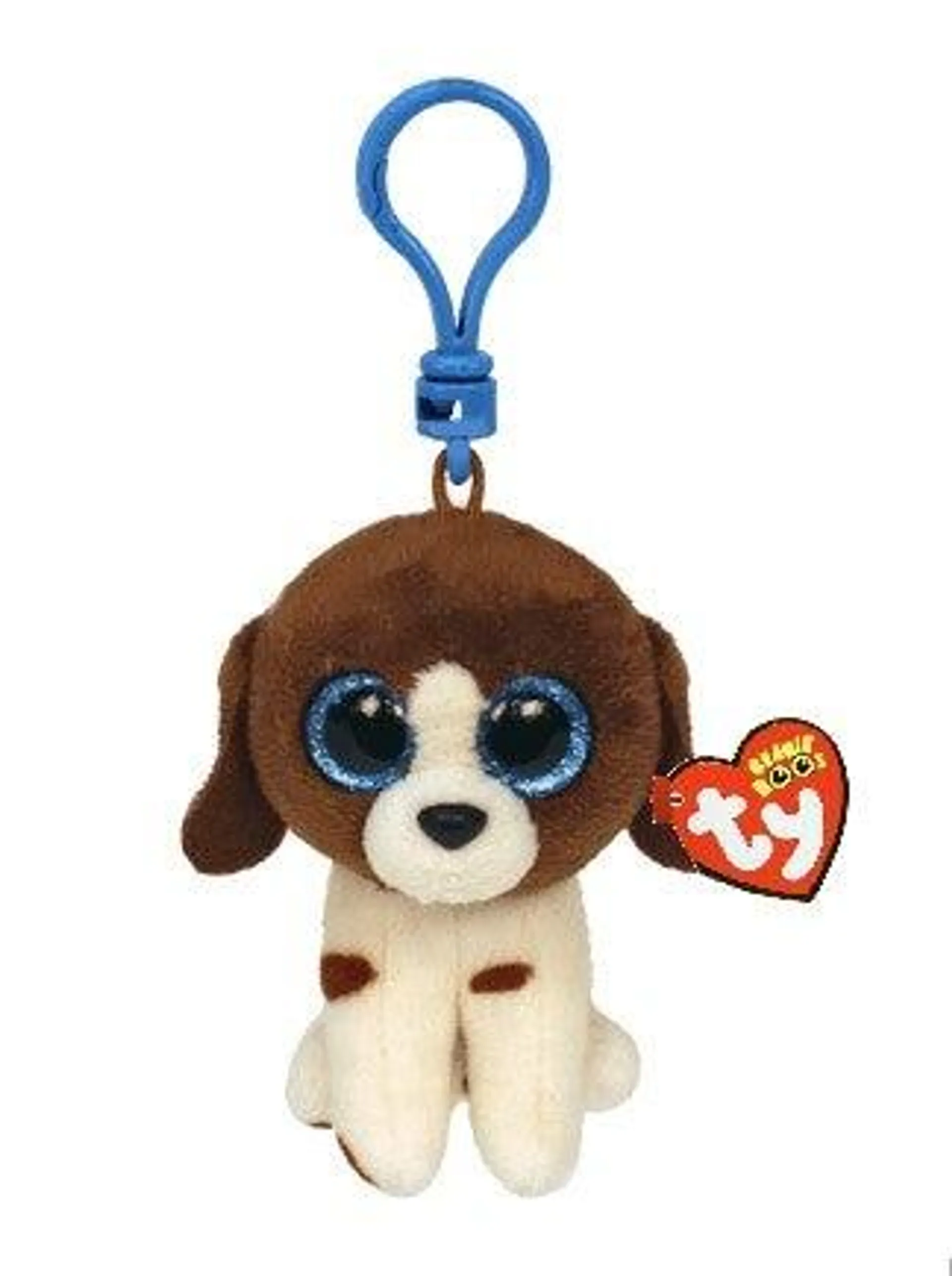 Bamse TY Muddles Brown White Dog Clip