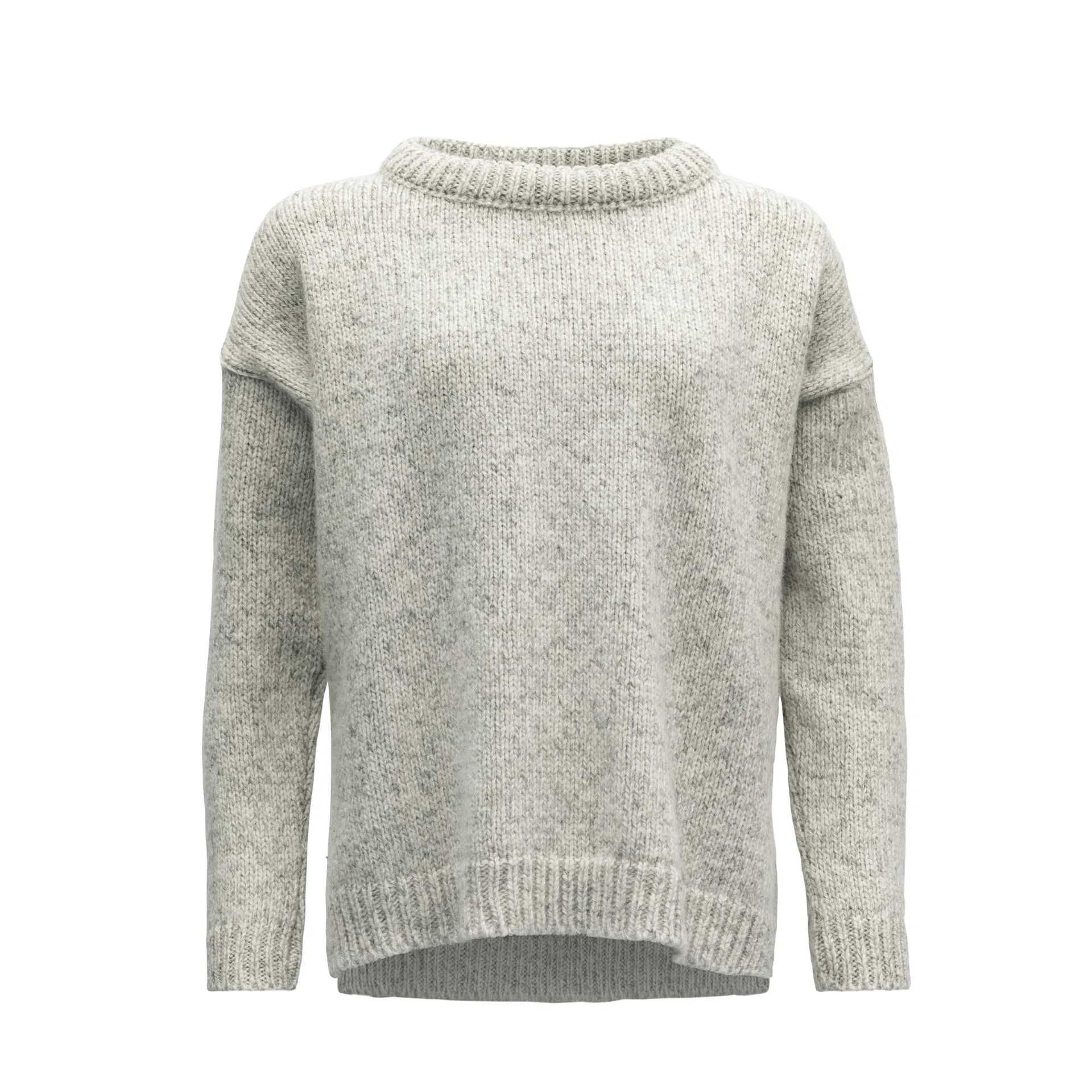 Devold Nansen Wool Sweater Womens Grey Melange