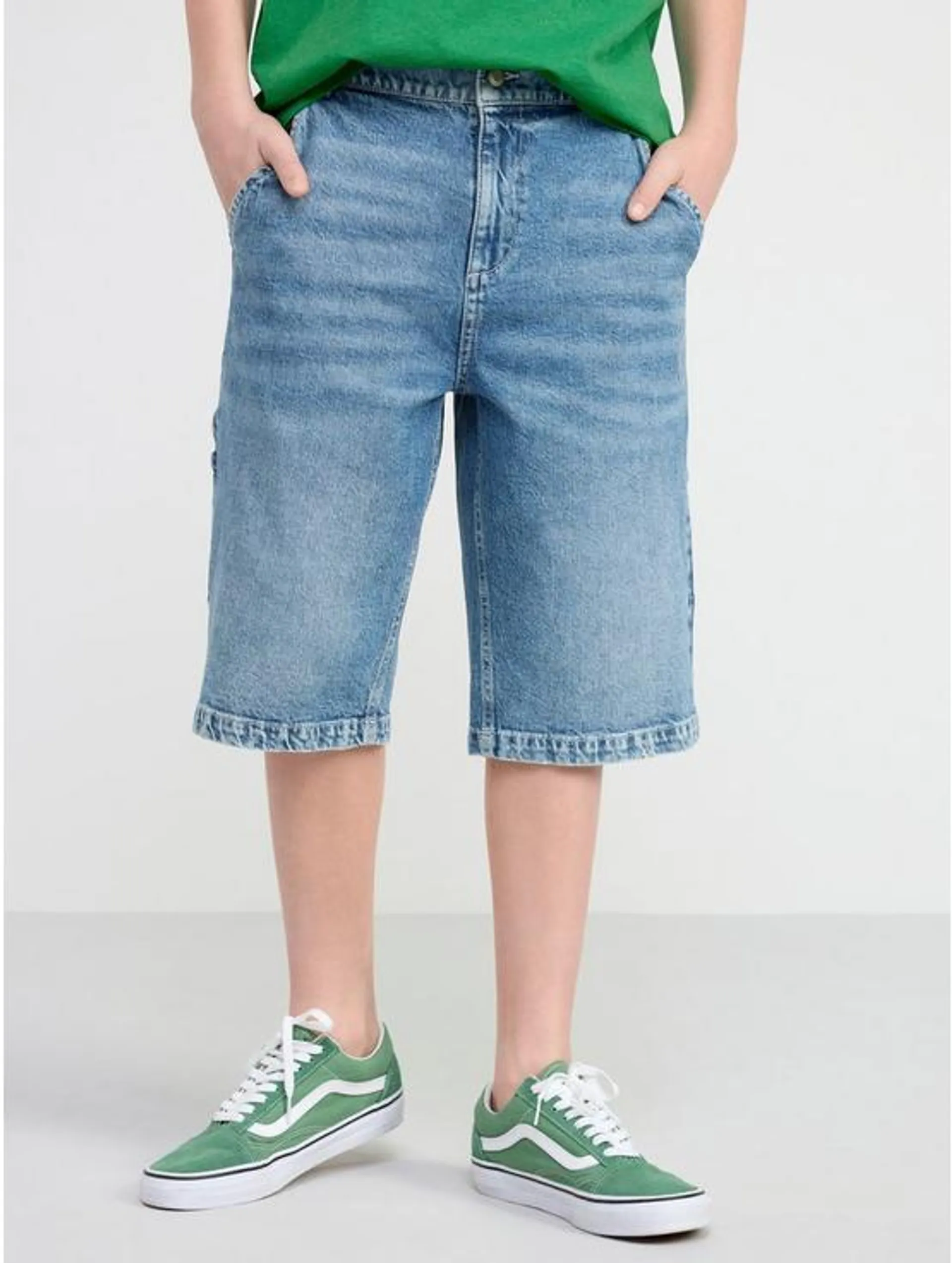 Vide VILGOT-denimshorts med normalt liv og rette ben