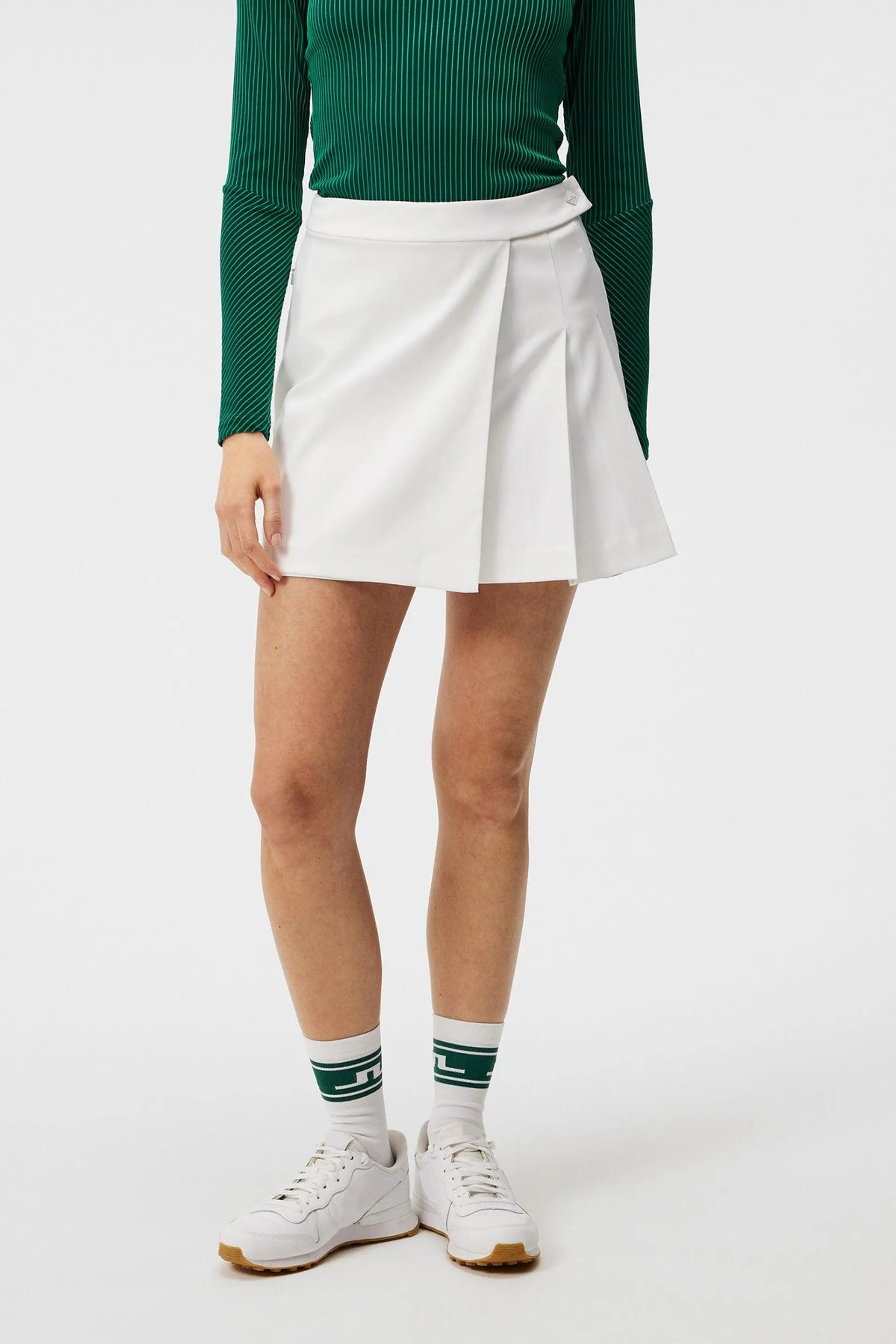 Cataleya Pleated Skirt White