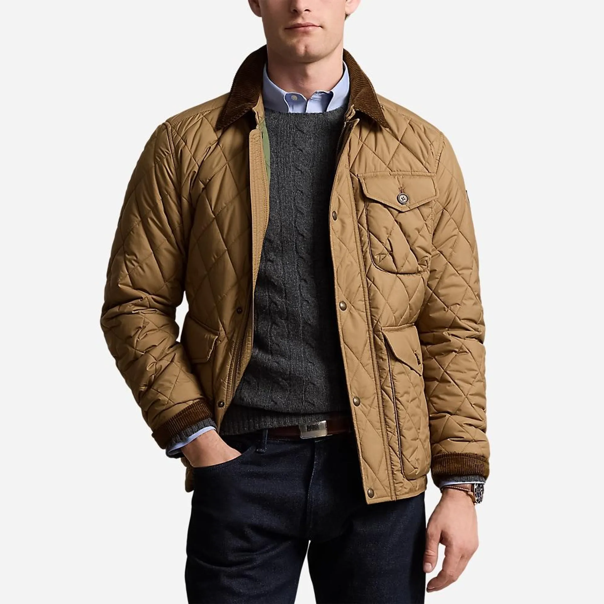 The Beaton Quilted Jacket - Honey Brown