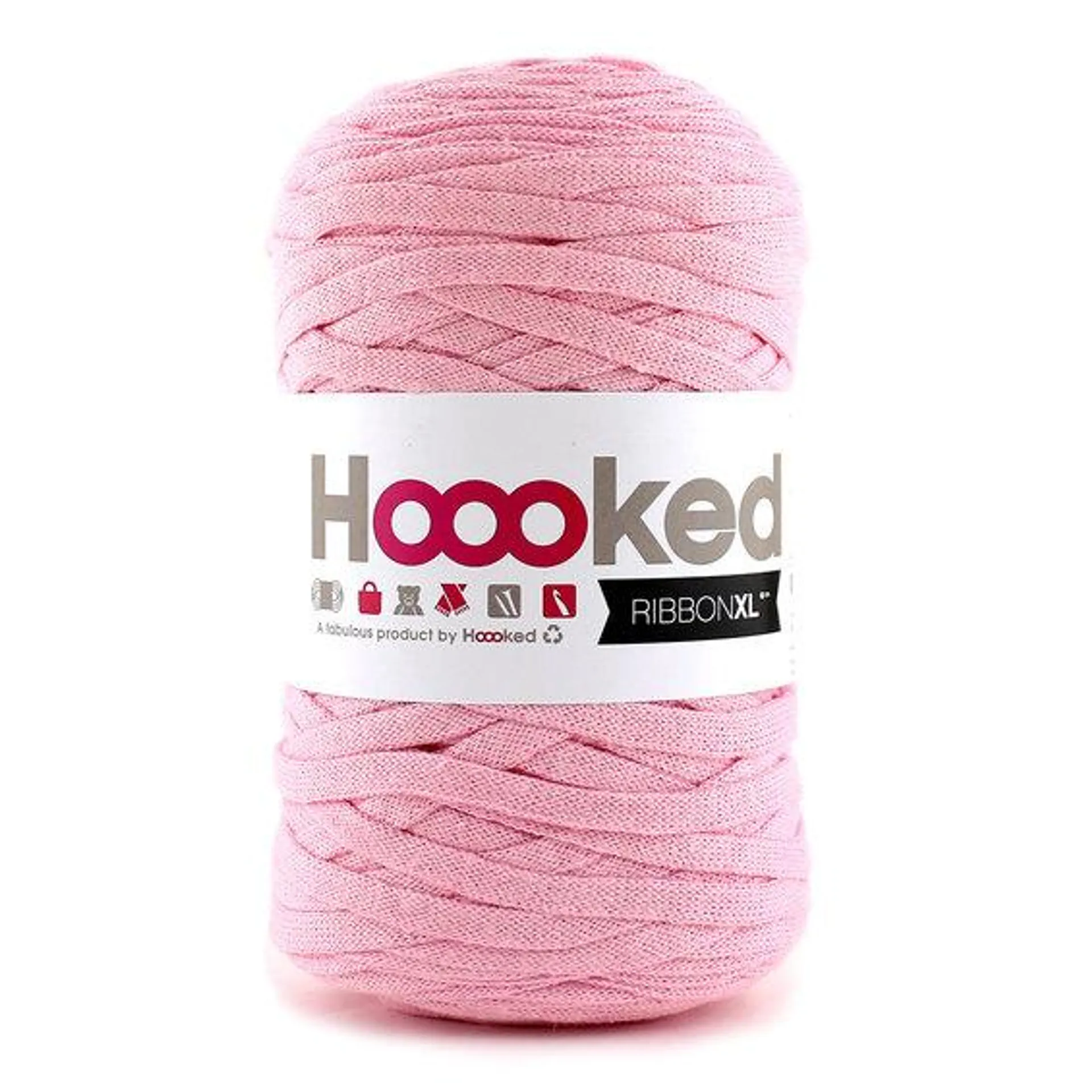 Hooked Ribbon XL garn 250 g lyserosa – RXL40 Sweet pink