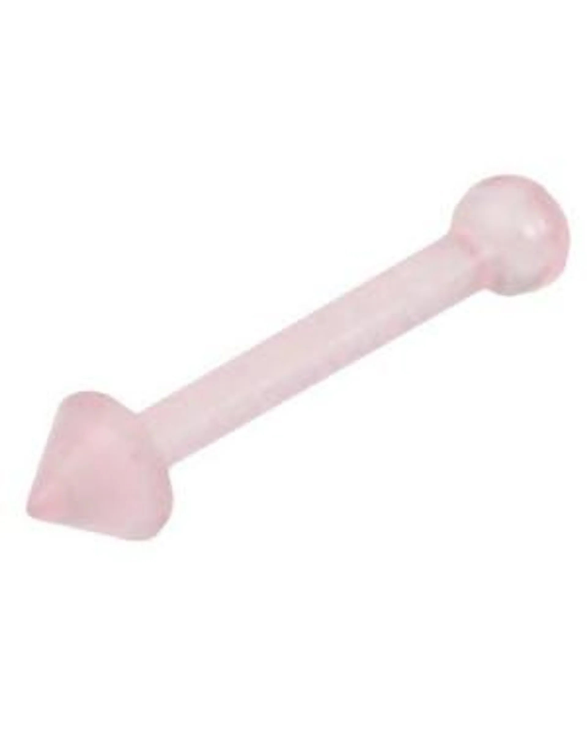 Rett Rosa Nesepiercing med Spike