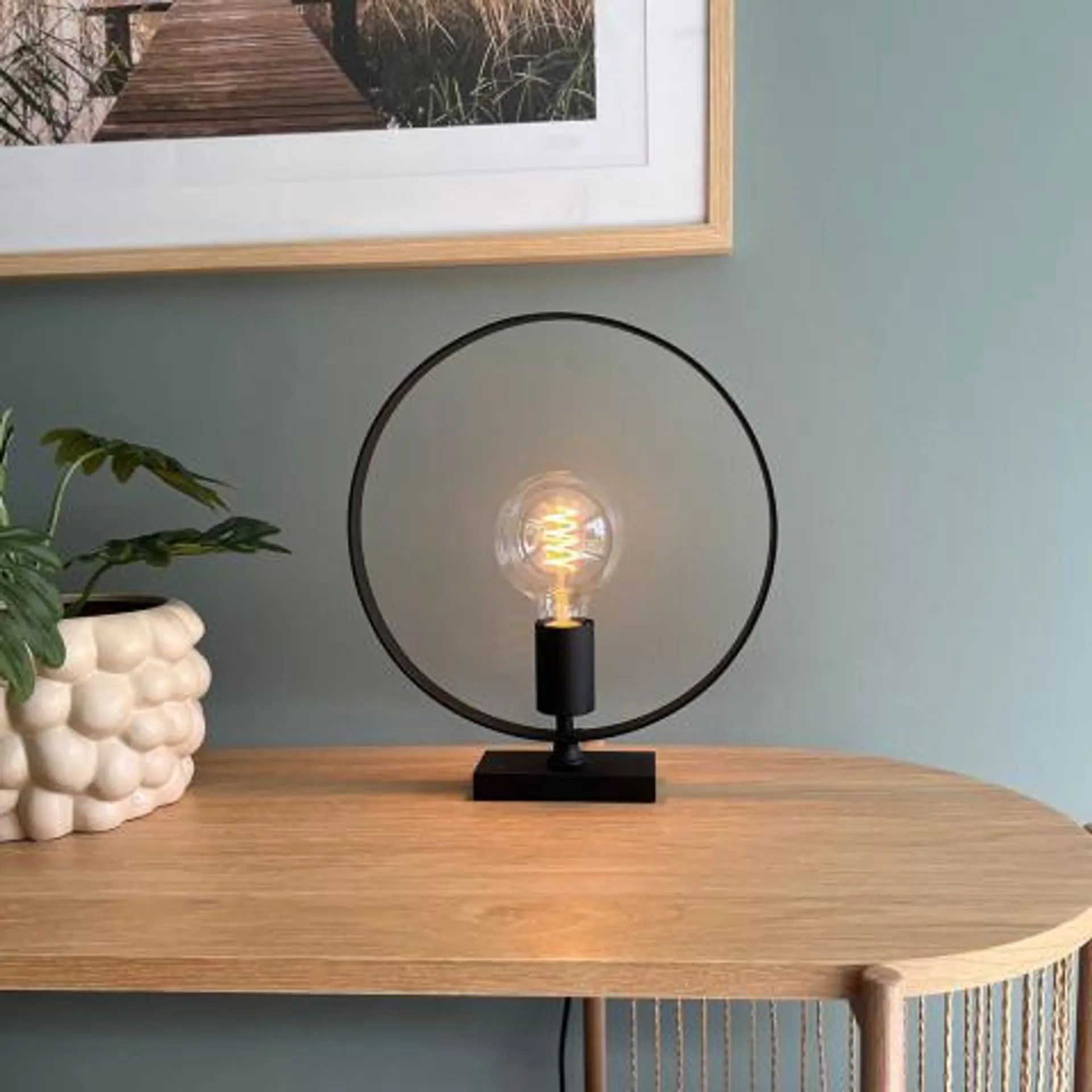 Circle bordlampe Nova Life Sort