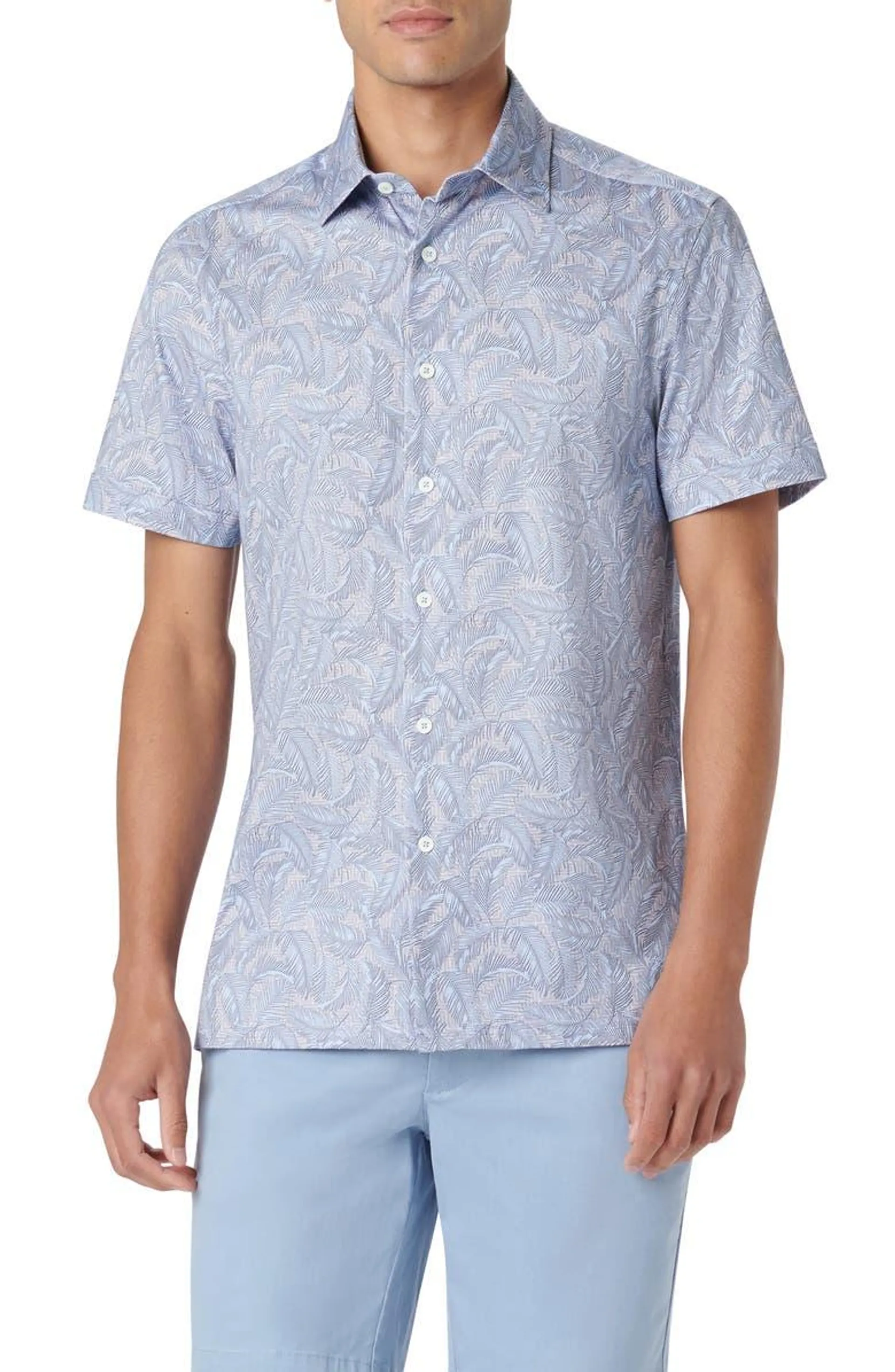 Milo OoohCotton ® Print Short Sleeve Button-Up Shirt