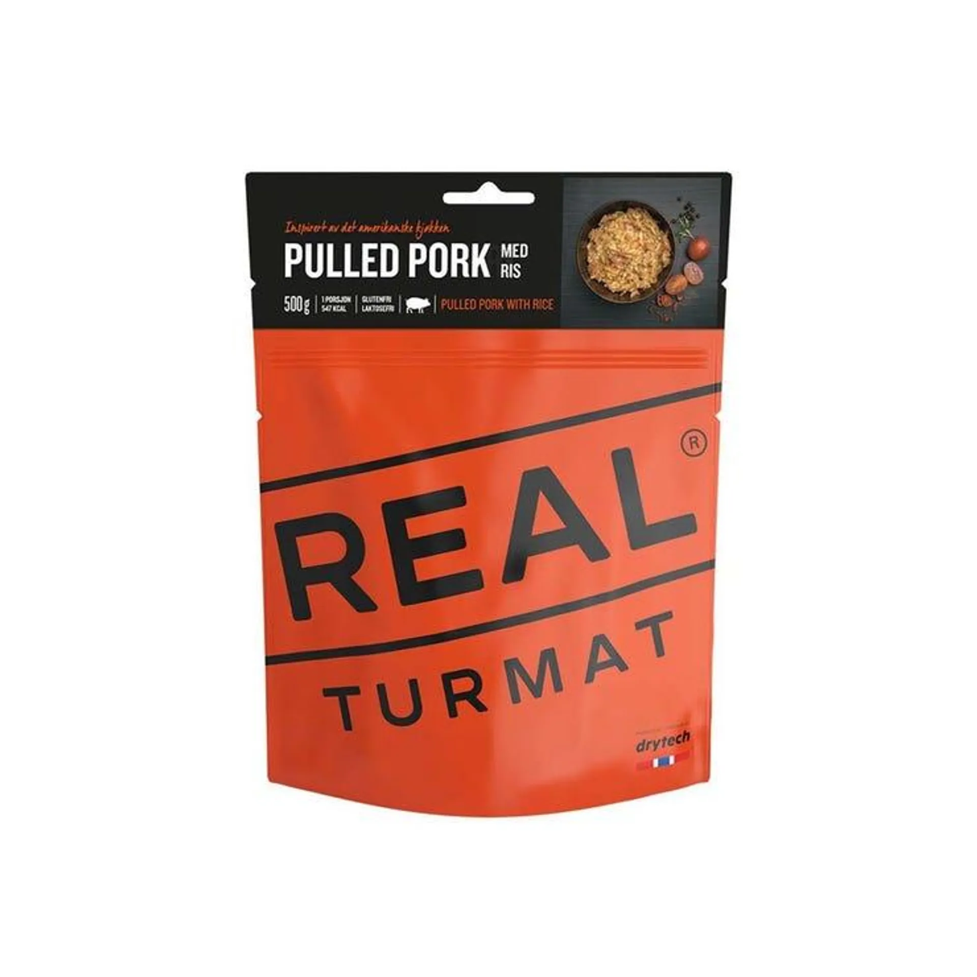 Real Turmat Pulled pork - 500 gram