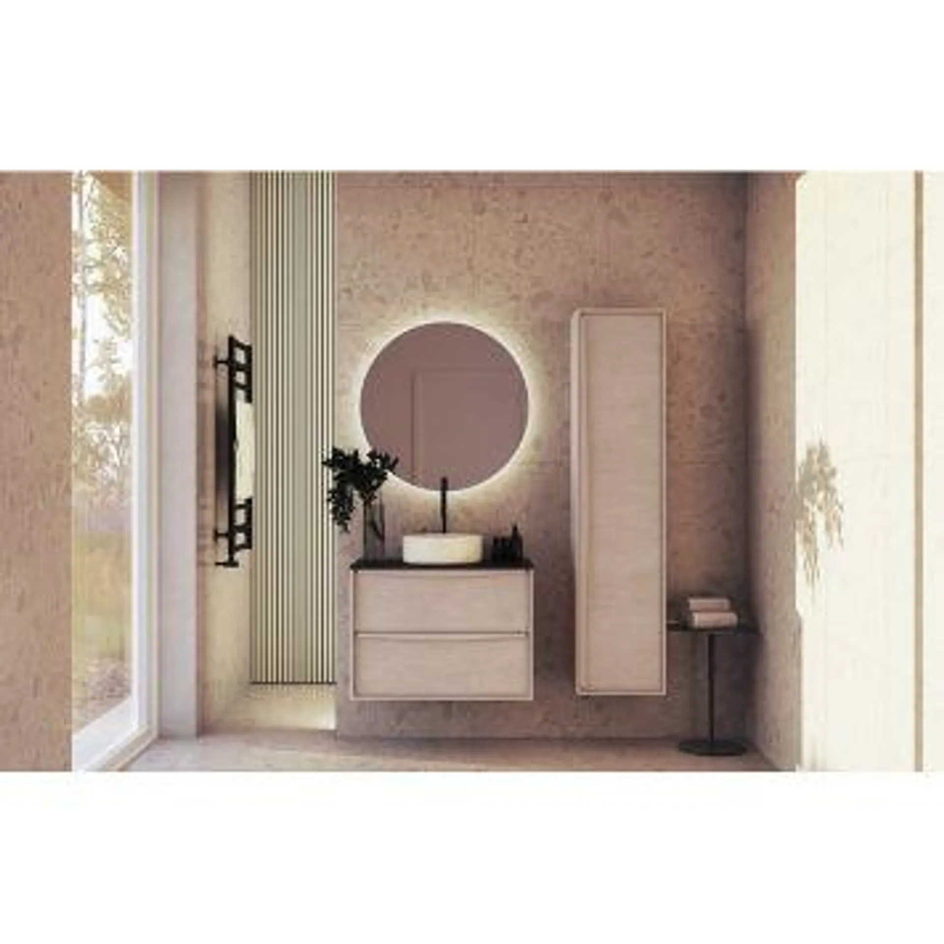 BADEROMSMØBEL CAMARGUE ERA MED BENKEPLATE 60CM