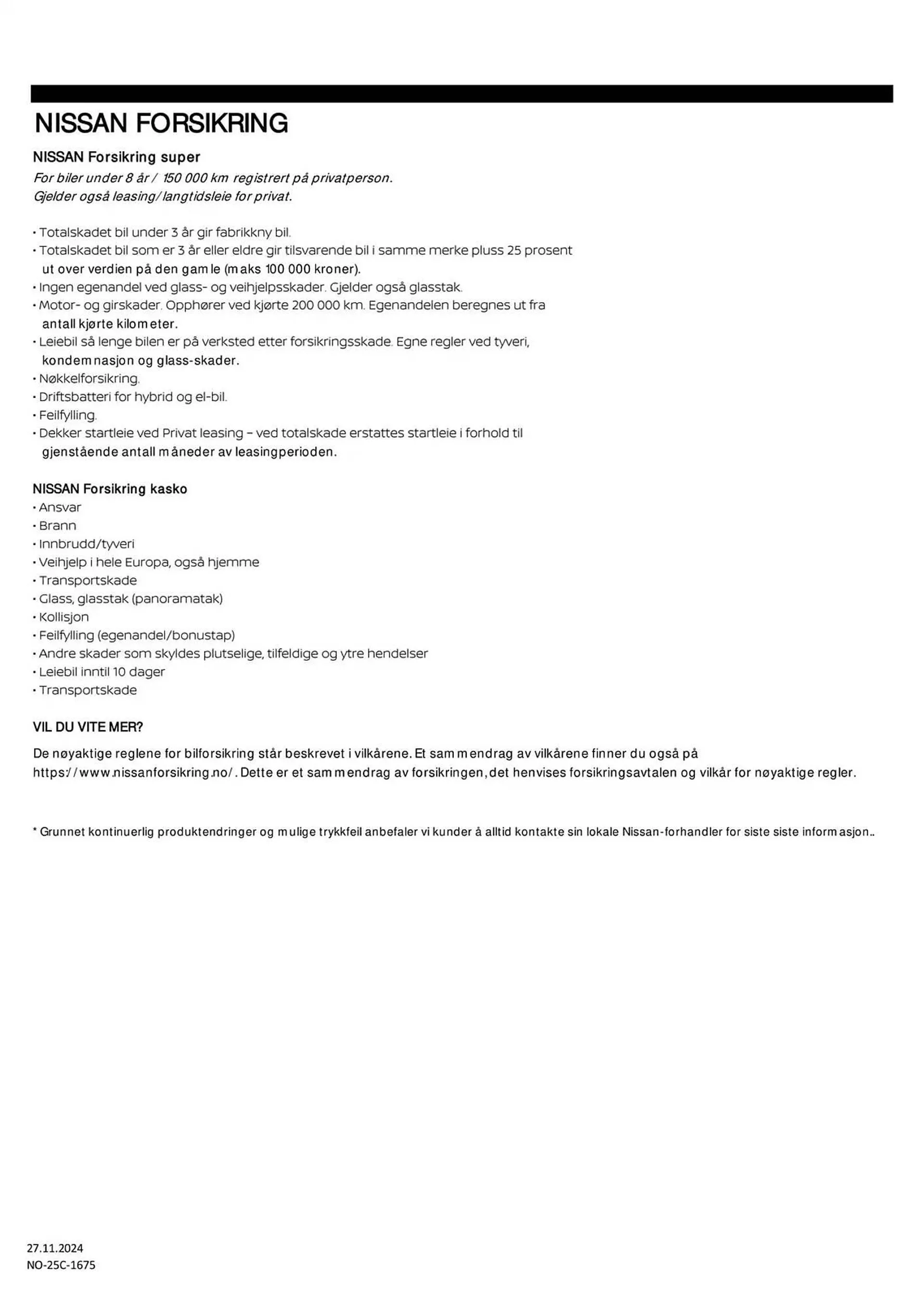 Nissan Kundeavis fra 28. november til 28. november 2025 - kundeavisside 14