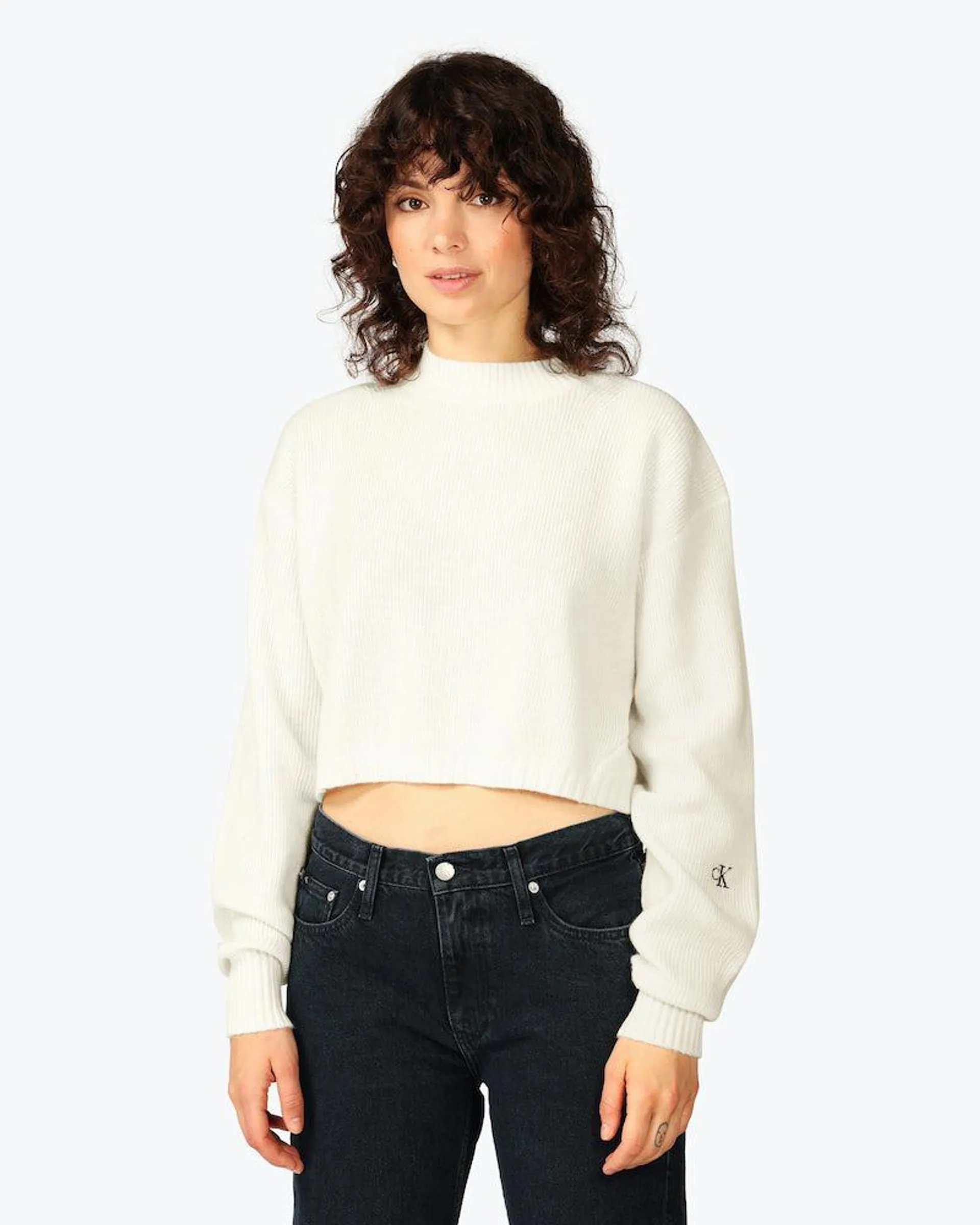 Cropped Lambswool Genser