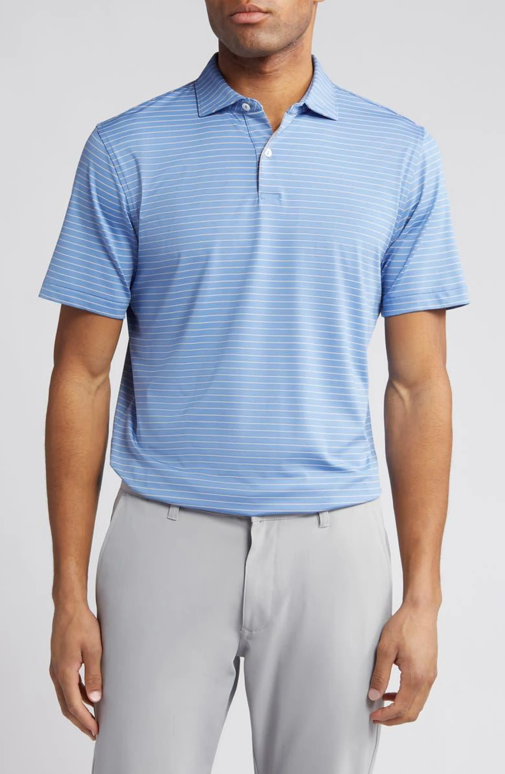 Duet Stripe Performance Golf Polo